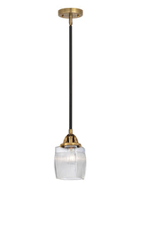 Nouveau 2 Mini Pendant Antique Copper Brass