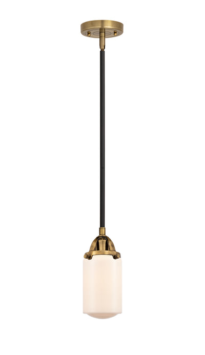 Nouveau 2 Mini Pendant Antique Copper Brass