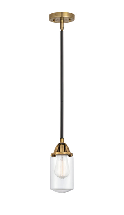 Nouveau 2 Mini Pendant Antique Copper Brass