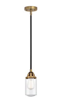 Nouveau 2 Mini Pendant Antique Copper Brass