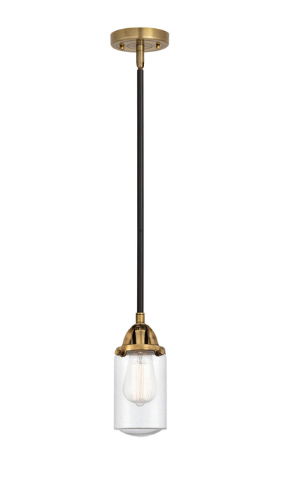 Nouveau 2 Mini Pendant Antique Copper Brass