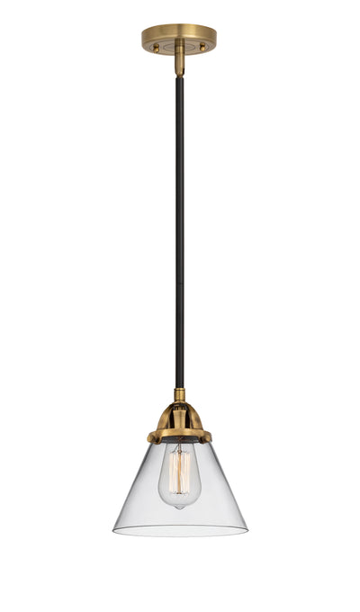 Nouveau 2 Mini Pendant Antique Copper Brass