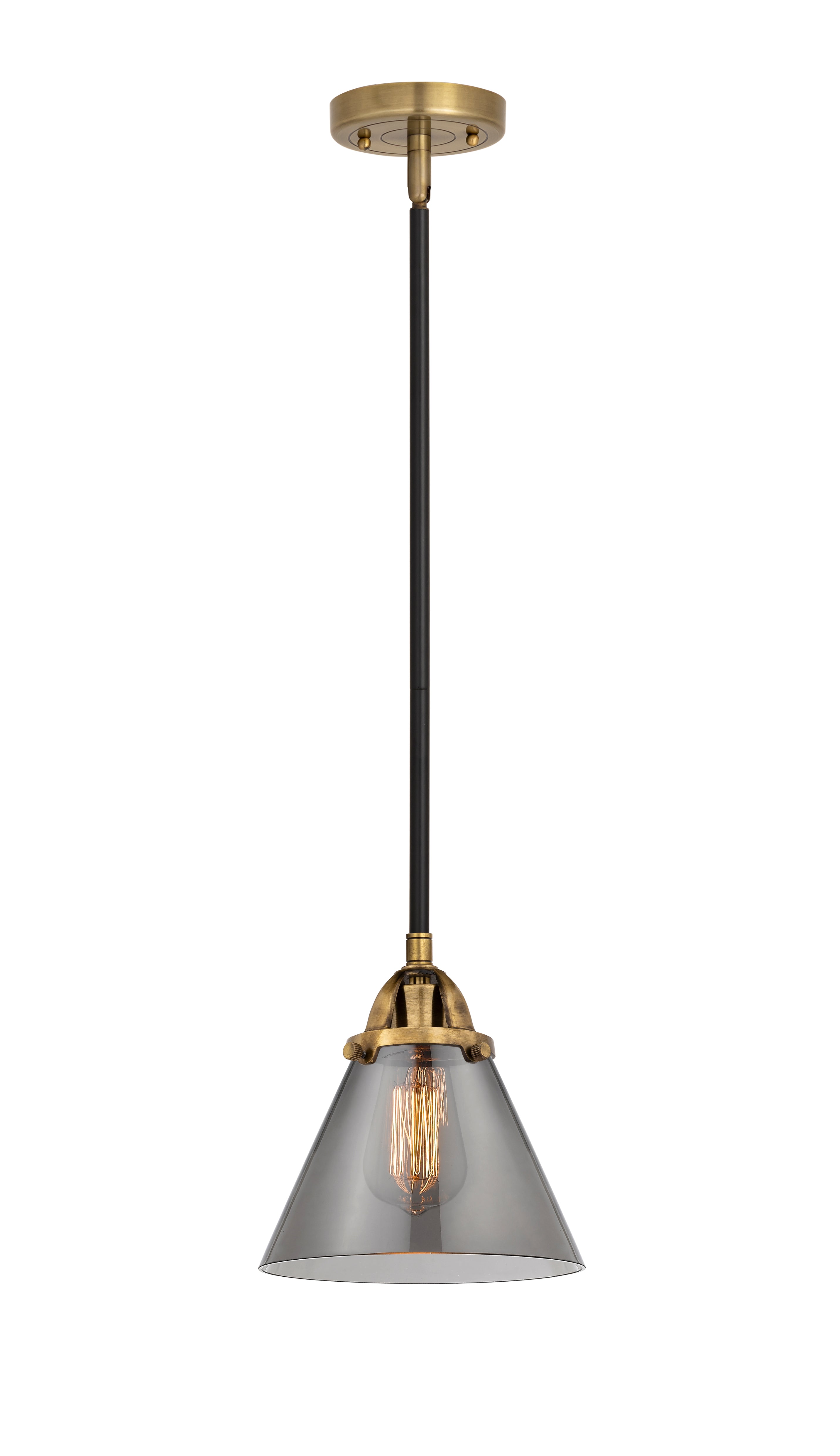 Nouveau 2 Mini Pendant Antique Copper Brass