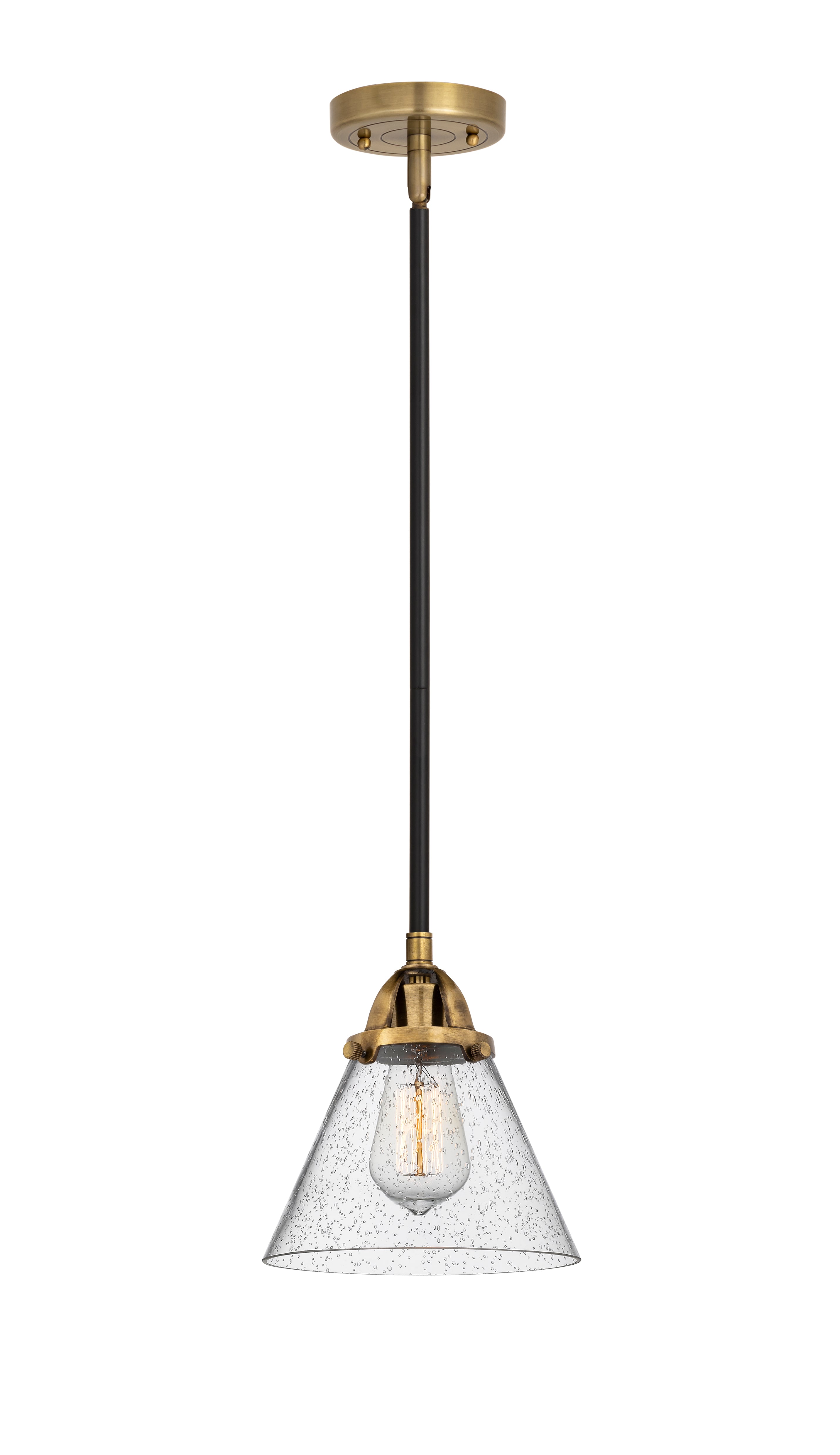 Nouveau 2 Mini Pendant Antique Copper Brass