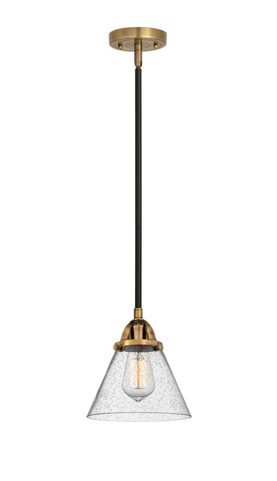 Nouveau 2 Mini Pendant Antique Copper Brass