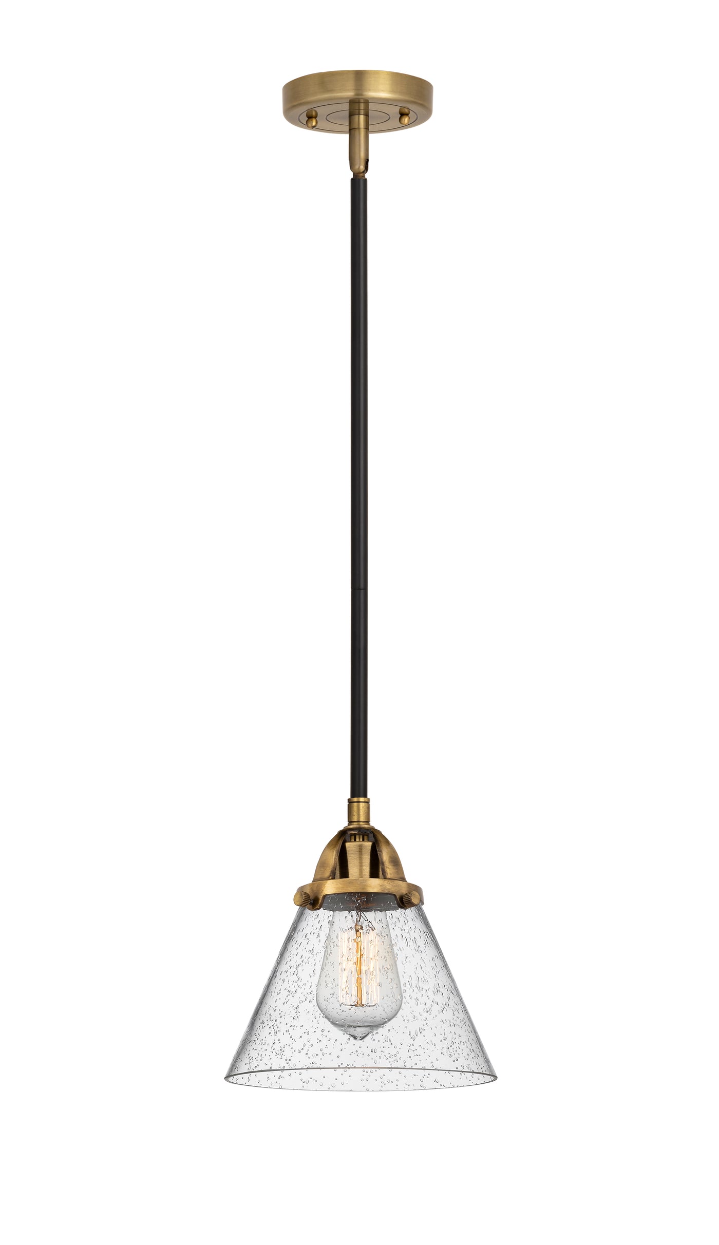 Nouveau 2 Mini Pendant Antique Copper Brass
