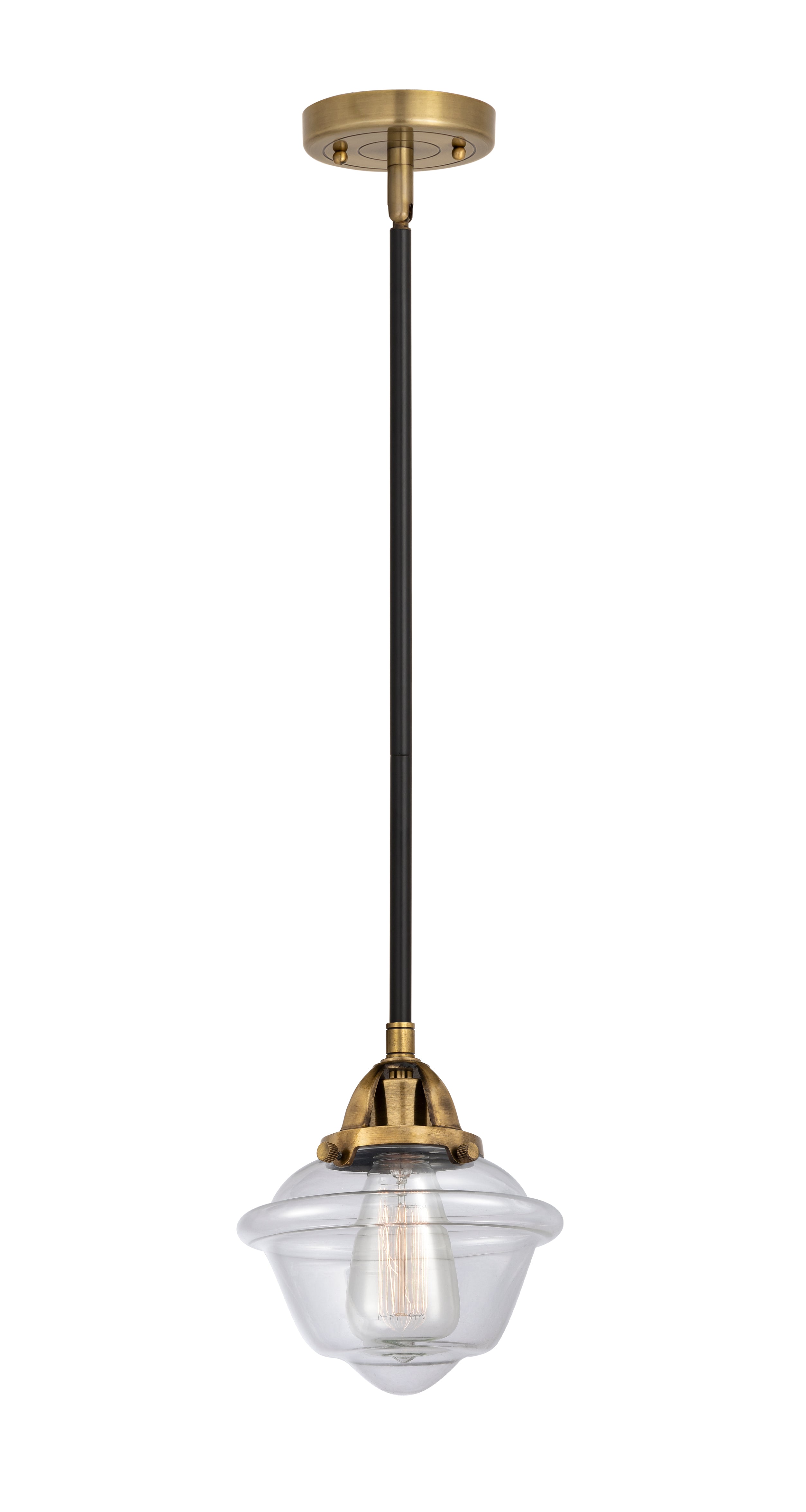 Nouveau 2 Mini Pendant Antique Copper Brass