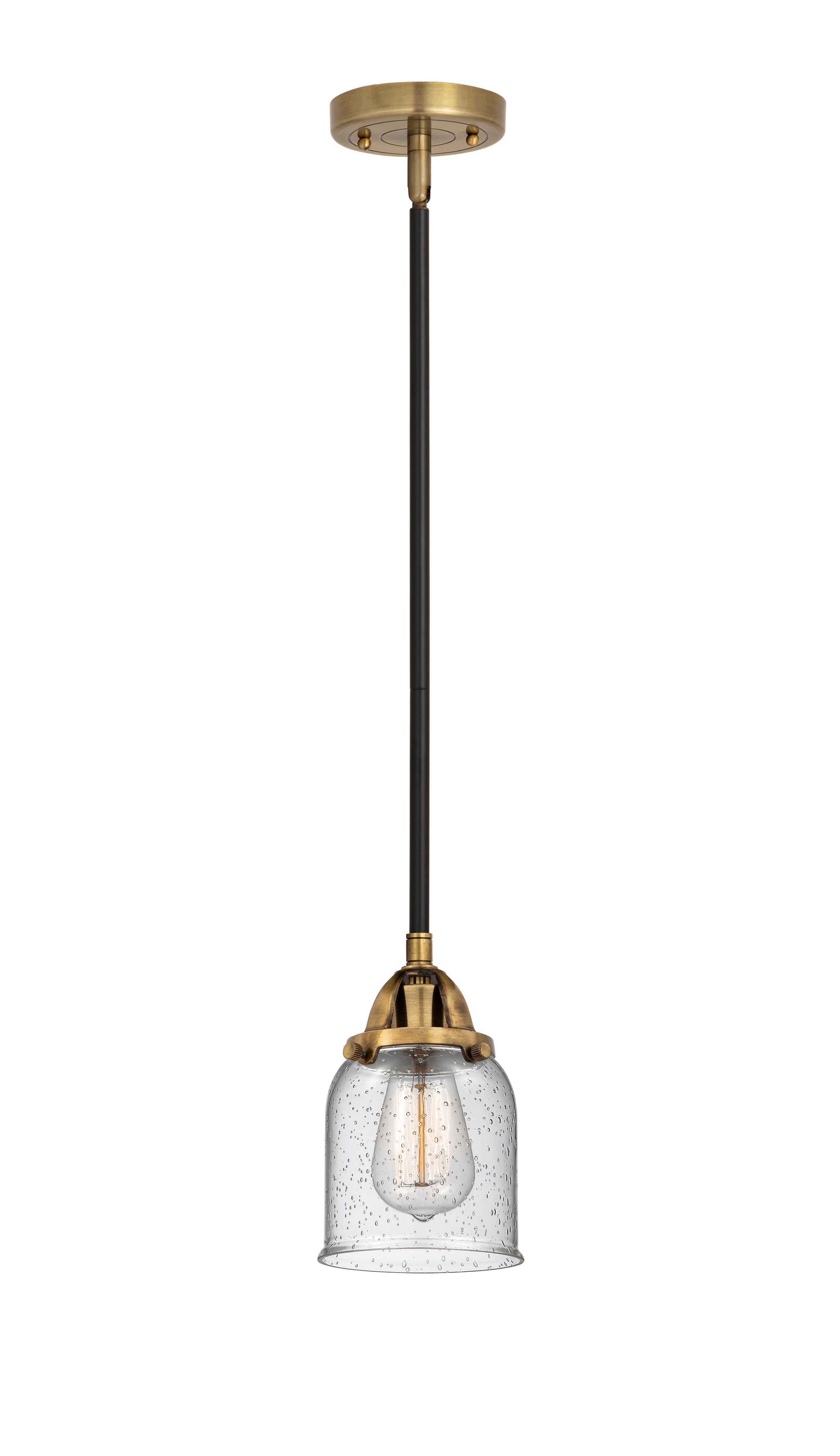 Nouveau 2 Mini Pendant Antique Copper Brass