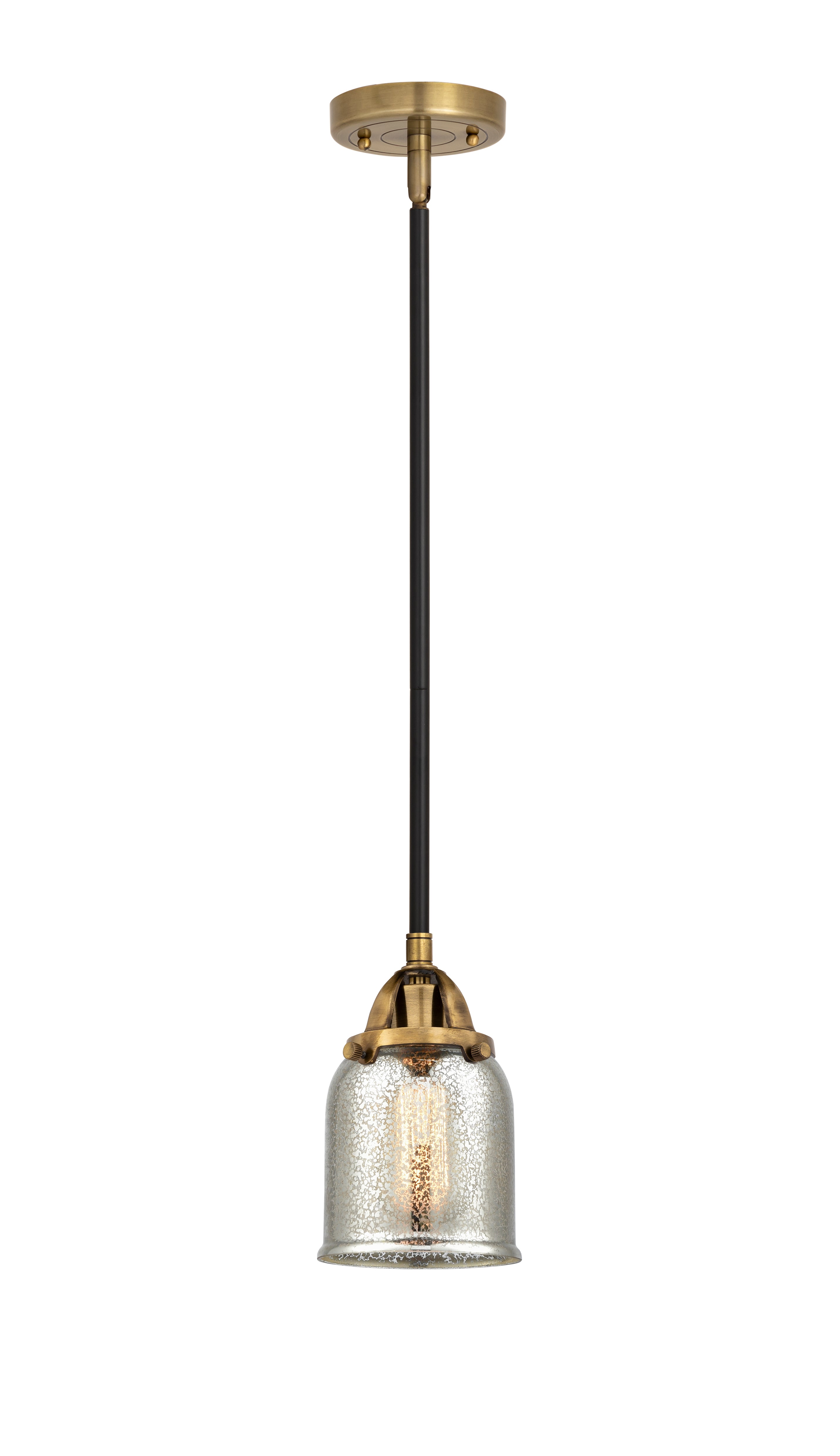 Nouveau 2 Mini Pendant Antique Copper Brass