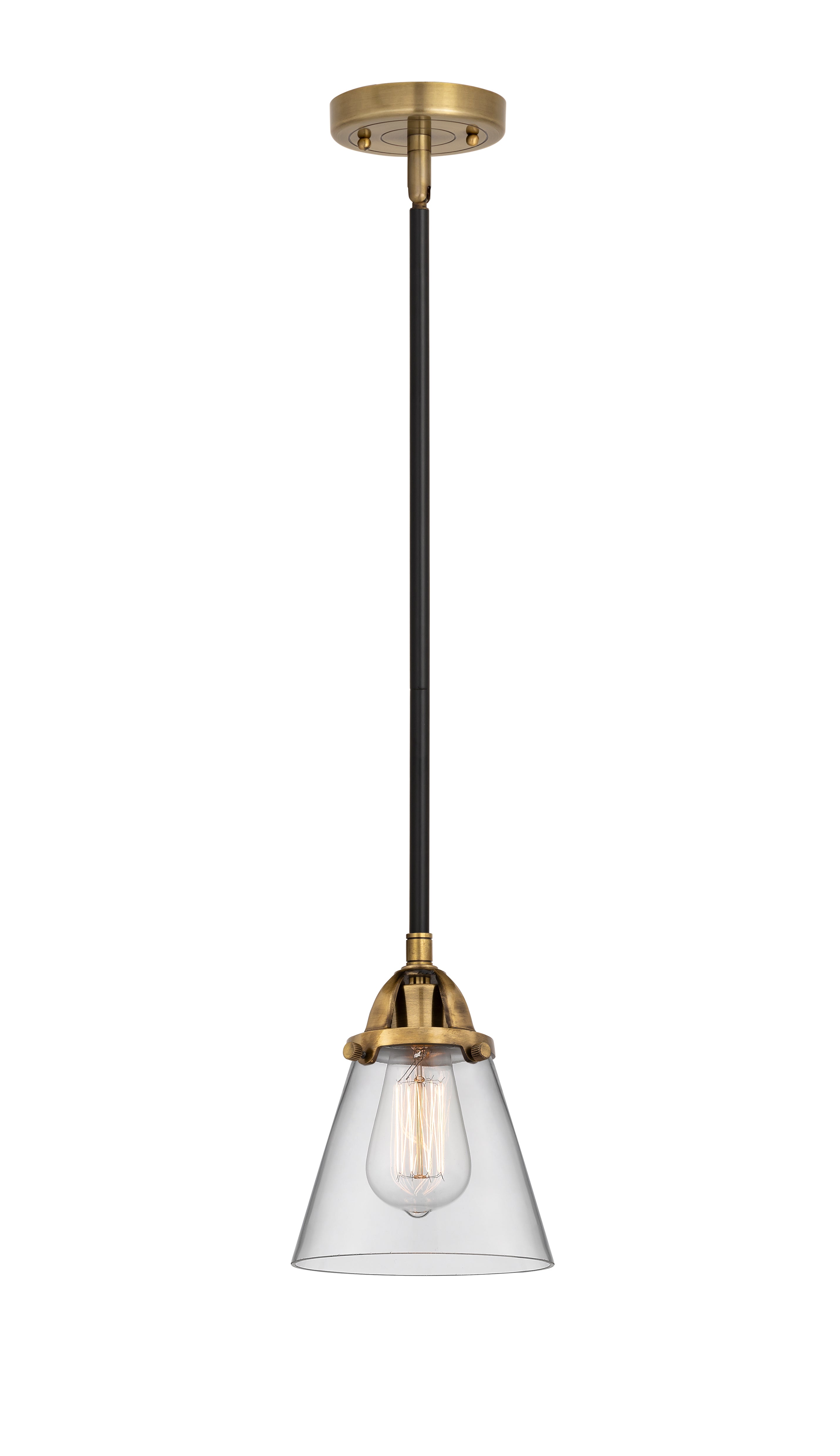 Nouveau 2 Mini Pendant Antique Copper Brass