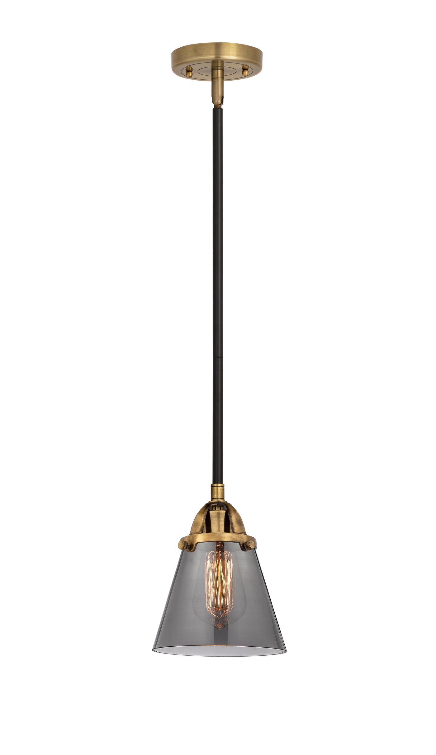 Nouveau 2 Mini Pendant Antique Copper Brass