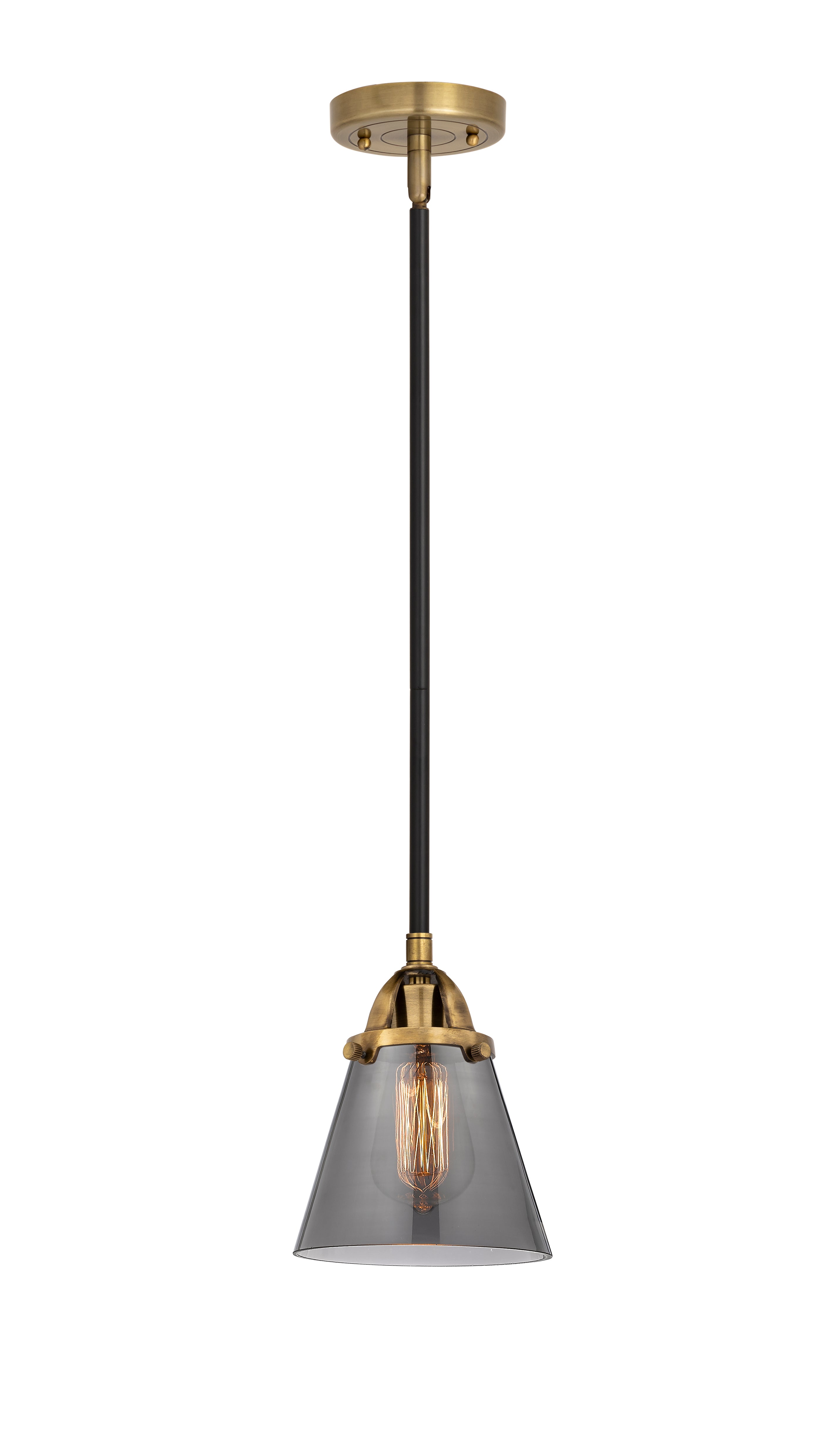 Nouveau 2 Mini Pendant Antique Copper Brass