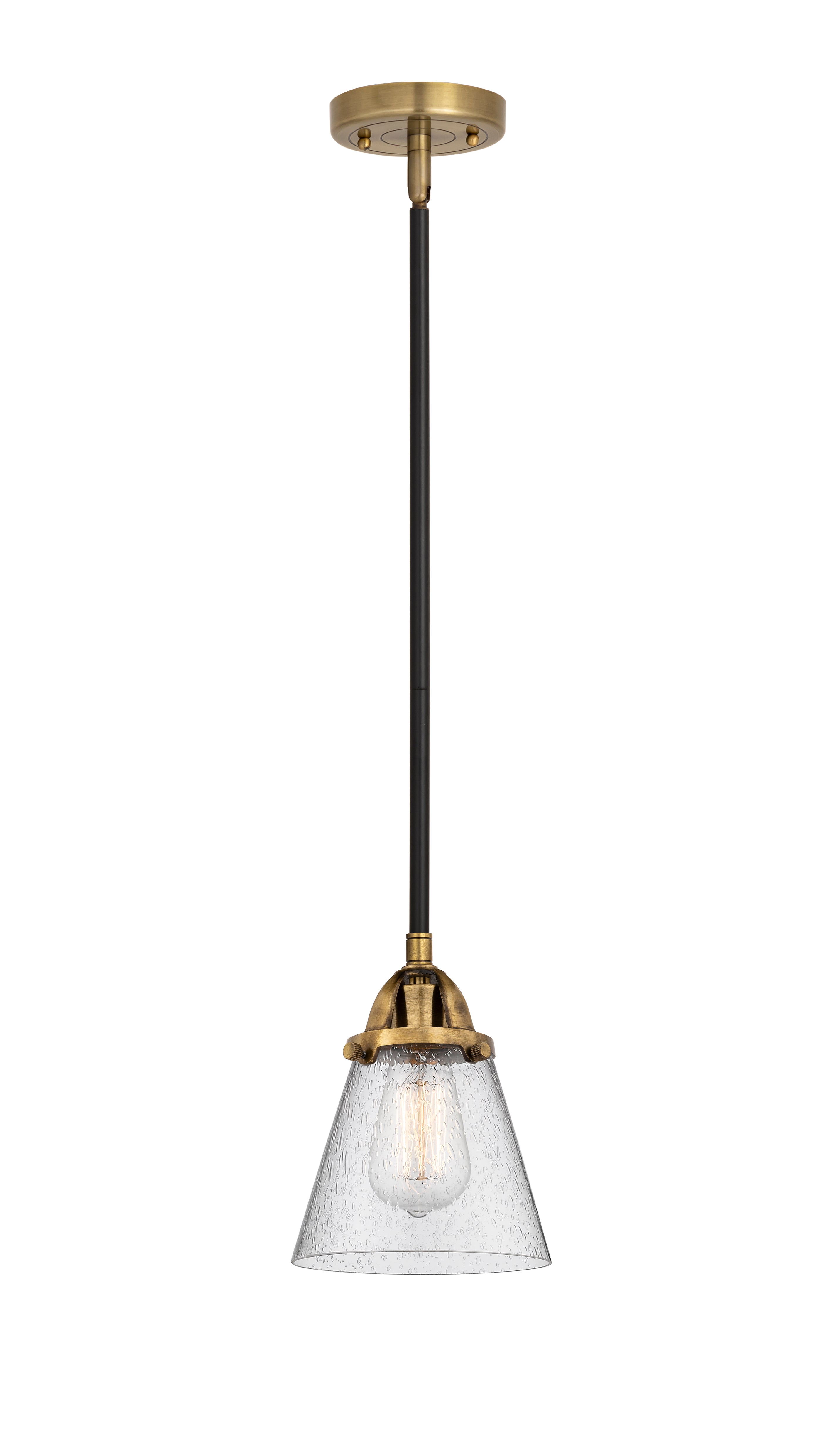 Nouveau 2 Mini Pendant Antique Copper Brass