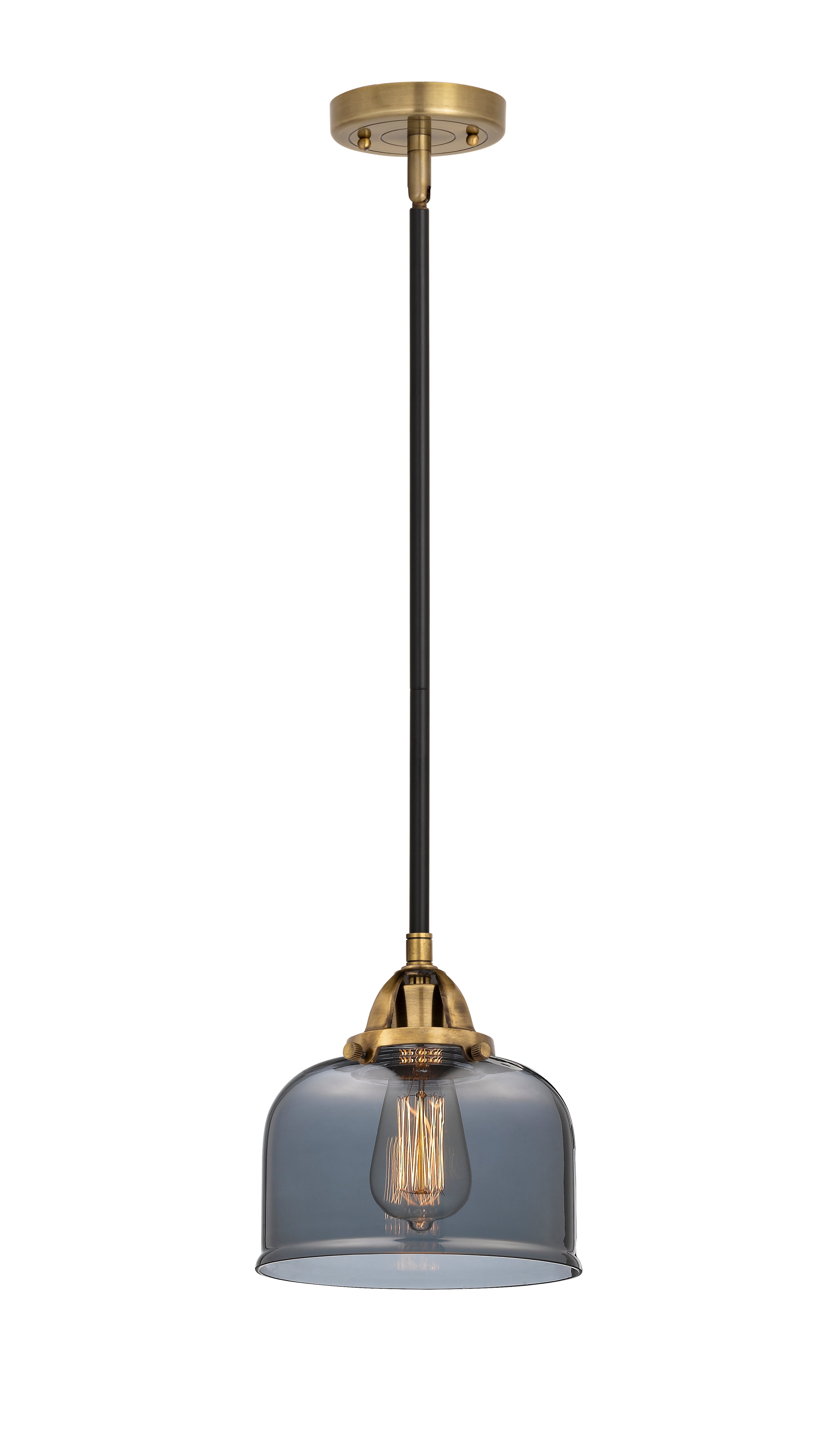 Nouveau 2 Mini Pendant Antique Copper Brass