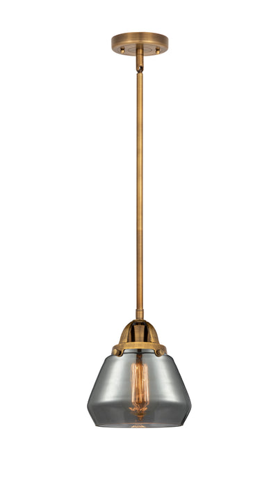 Nouveau 2 Mini Pendant Cast Brass Antique