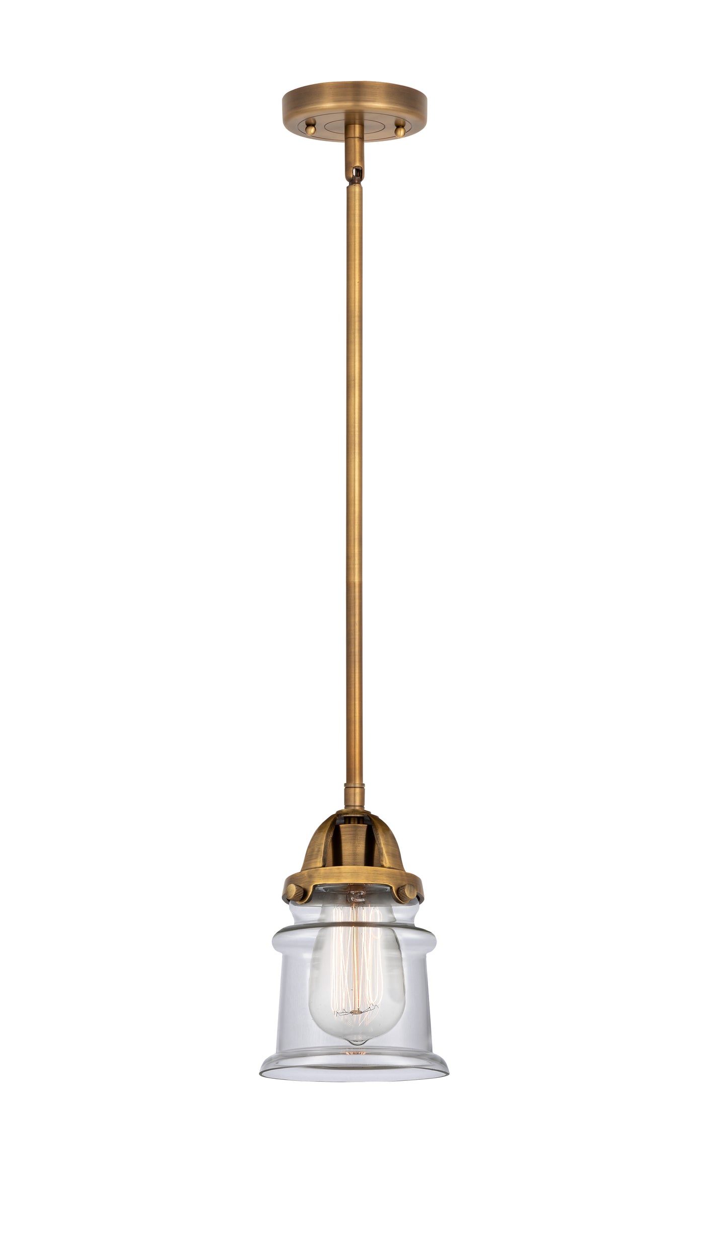 Nouveau 2 Mini Pendant Antique Copper Brass
