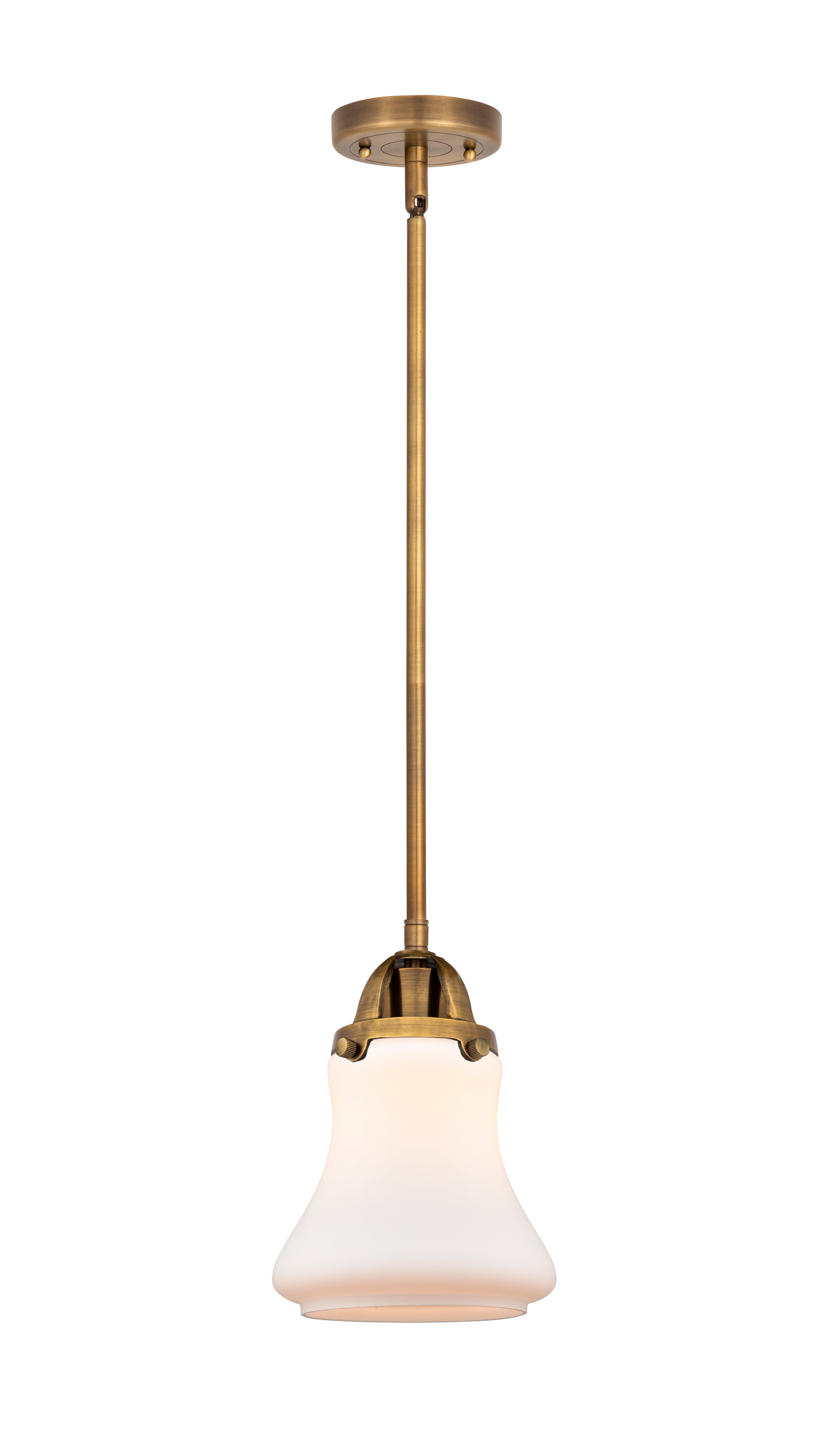 Nouveau 2 Mini Pendant Antique Copper Brass