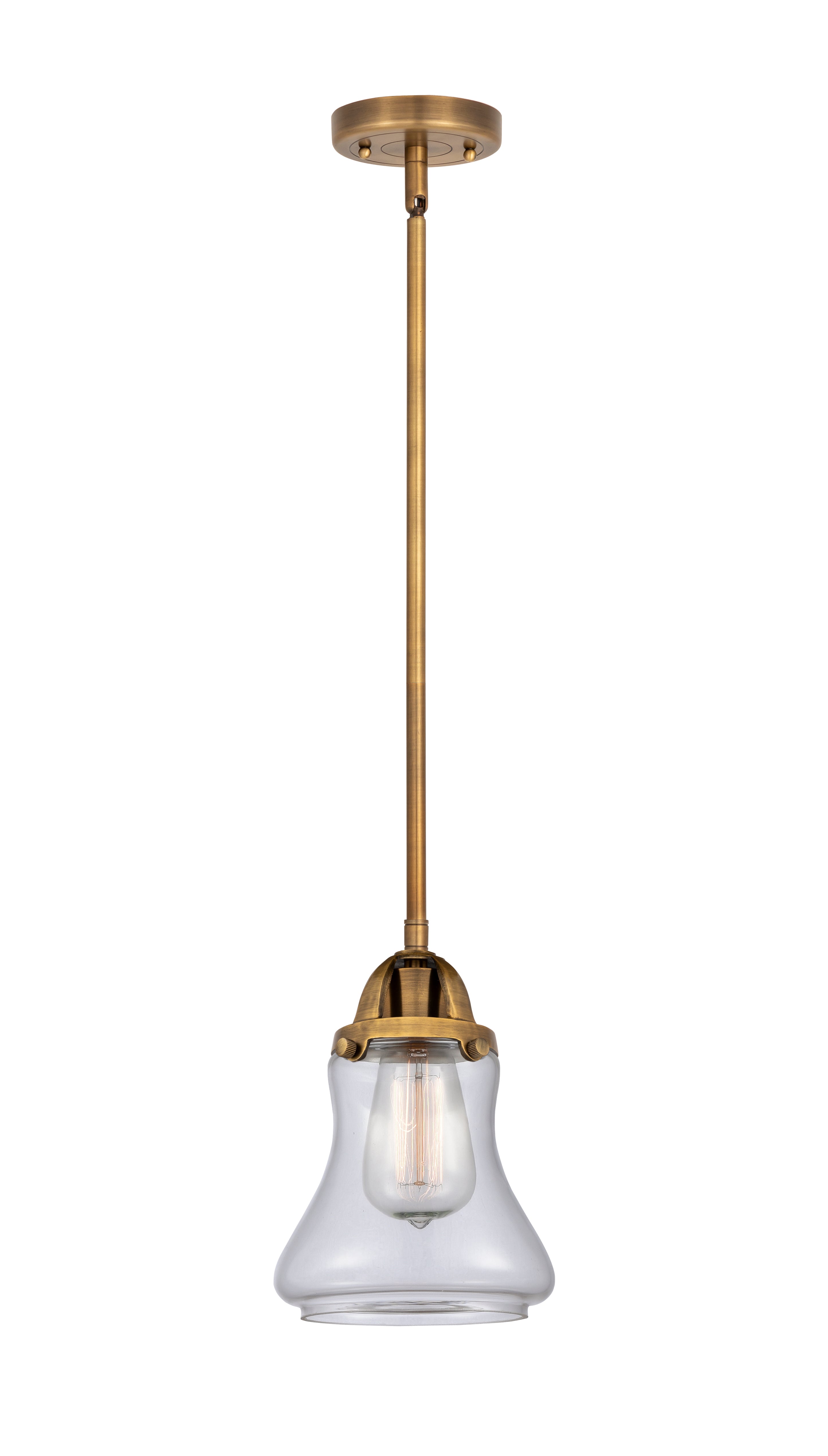 Nouveau 2 Mini Pendant Antique Copper Brass