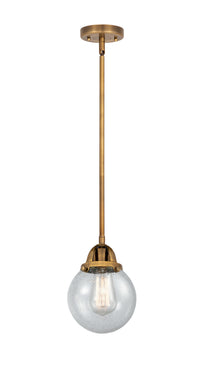 Nouveau 2 Mini Pendant Cast Brass Antique Copper