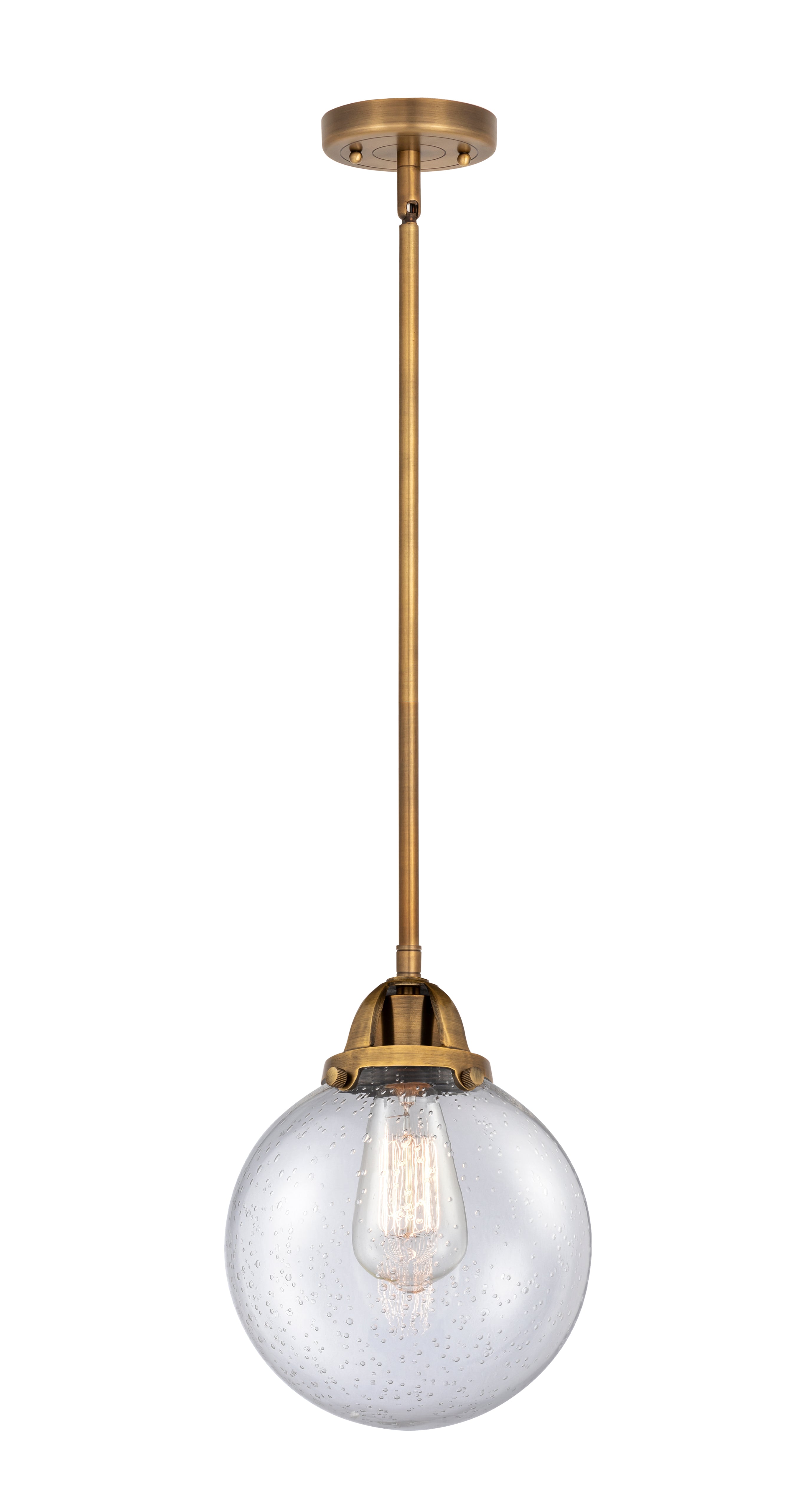 Nouveau 2 Mini Pendant Antique Copper Brass