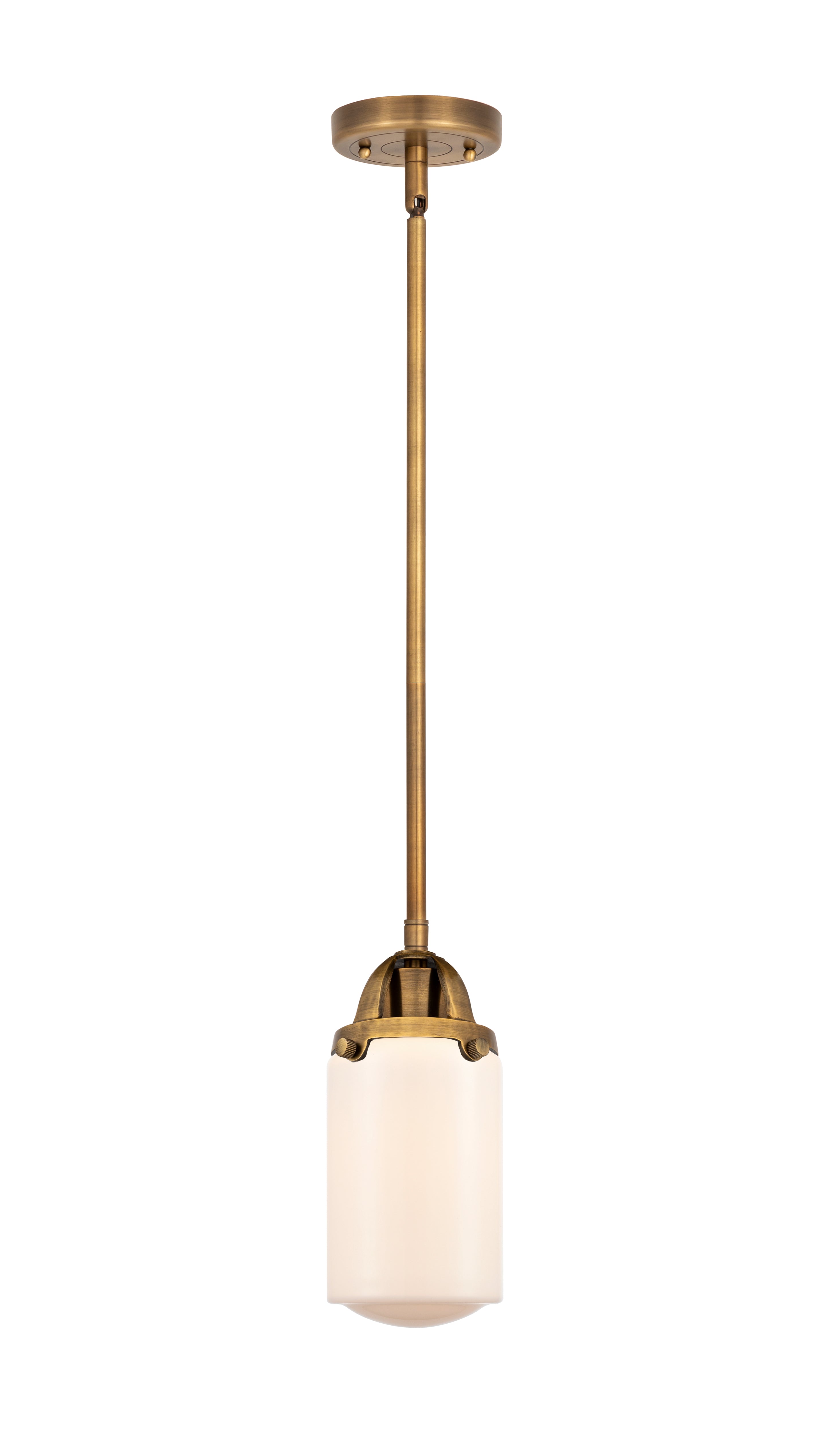 Nouveau 2 Mini Pendant Antique Copper Brass