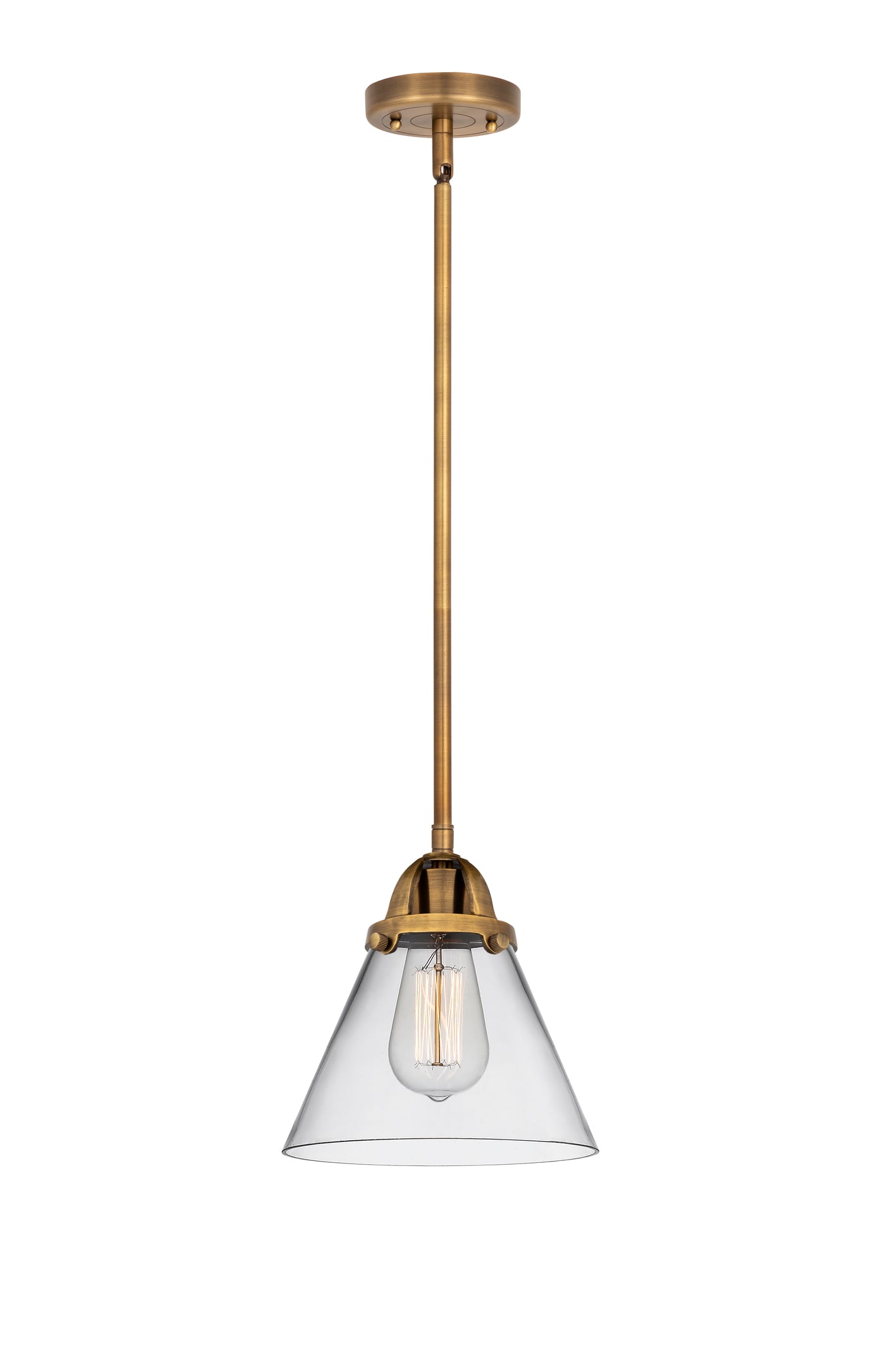 Nouveau 2 Mini Pendant Antique Copper Brass
