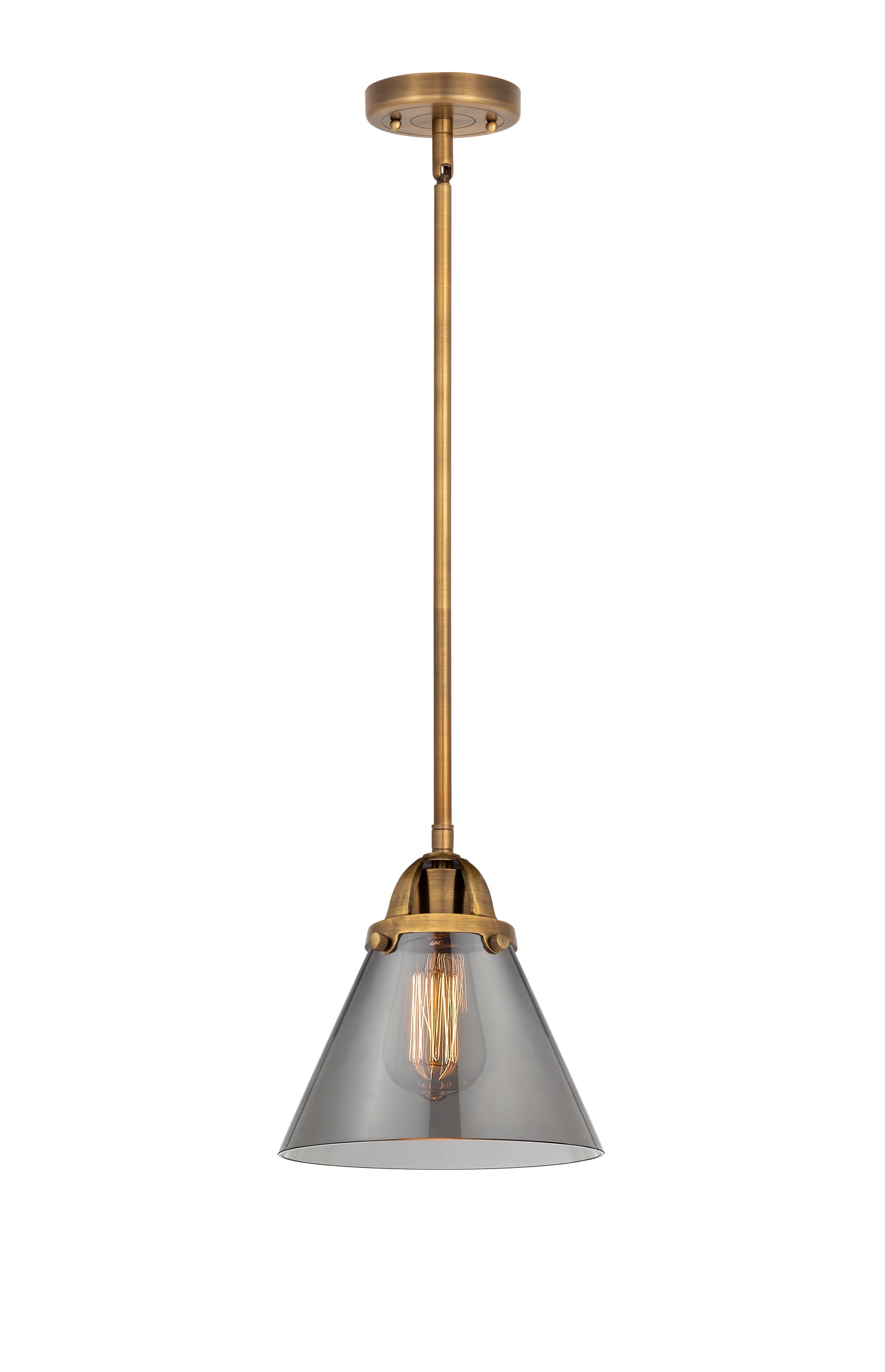 Nouveau 2 Mini Pendant Antique Copper Brass