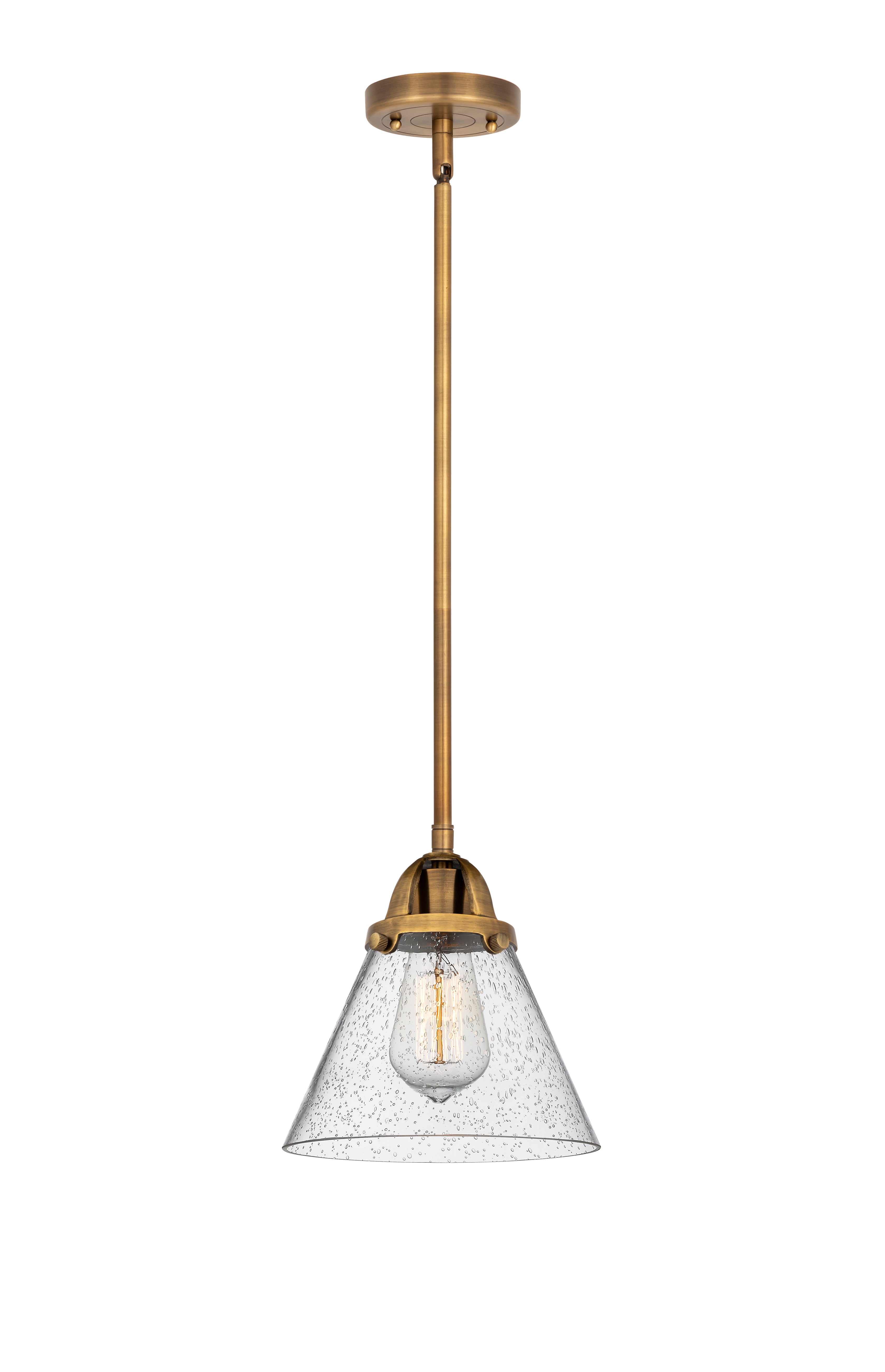Nouveau 2 Mini Pendant Antique Copper Brass
