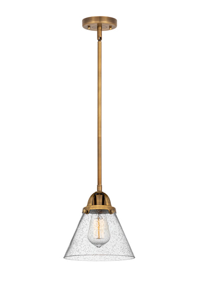 Nouveau 2 Mini Pendant Antique Copper Brass