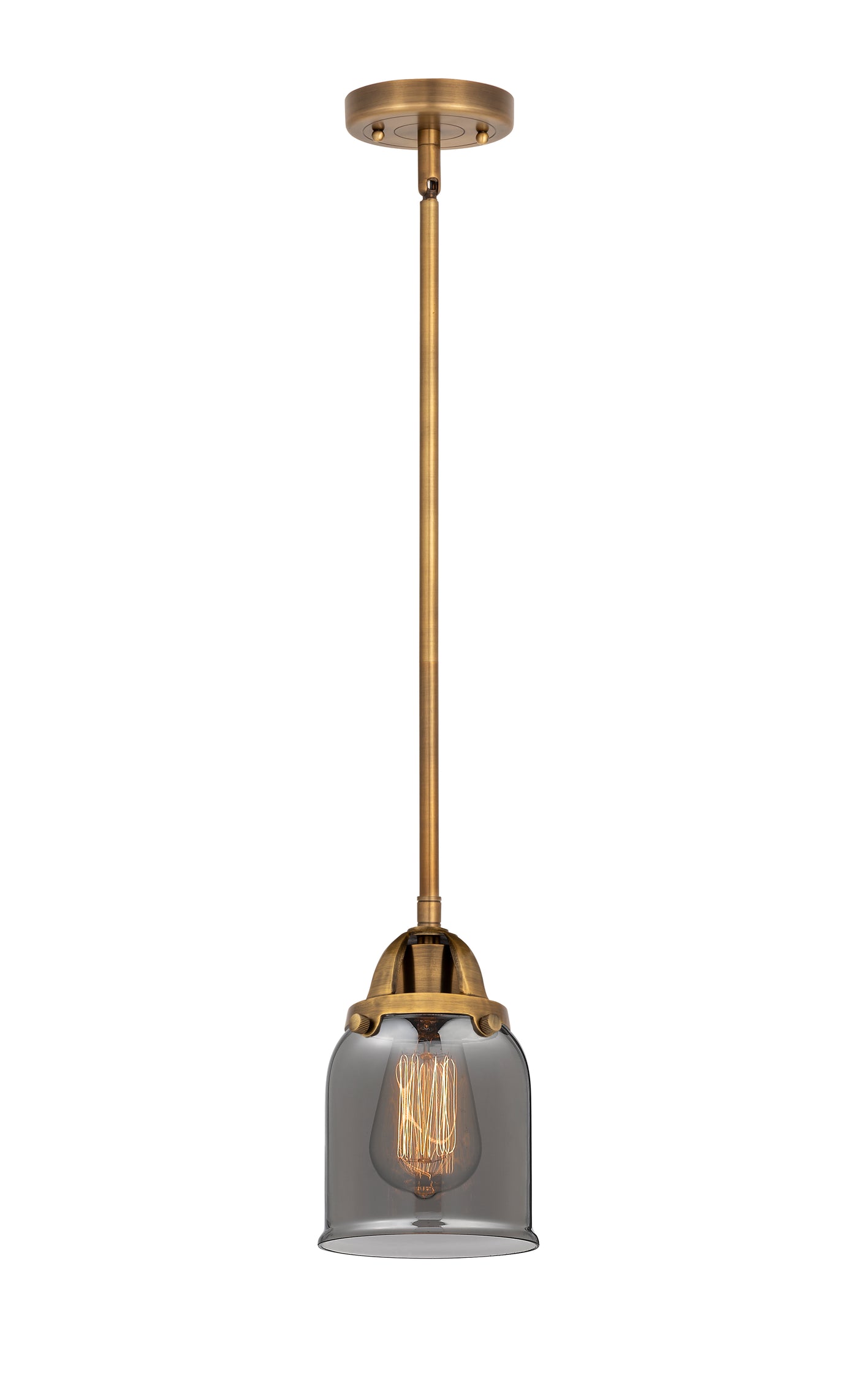 Nouveau 2 Mini Pendant Antique Copper Brass