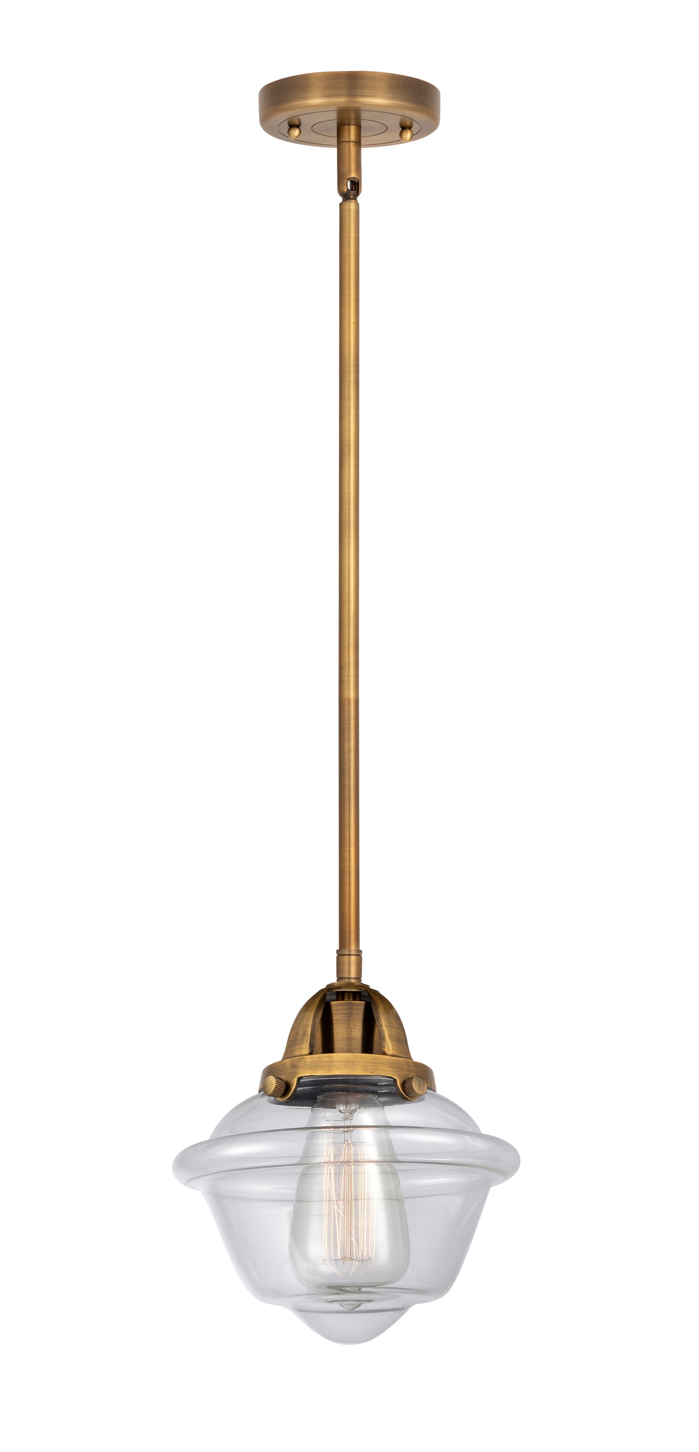 Nouveau 2 Mini Pendant Antique Copper Brass