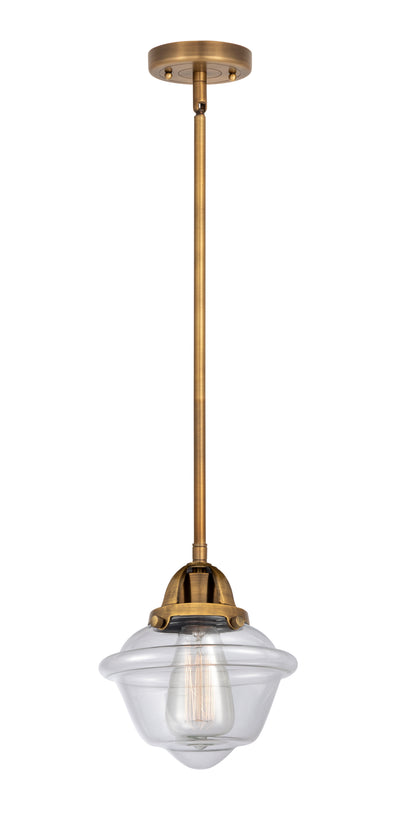Nouveau 2 Mini Pendant Antique Copper Brass