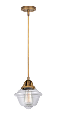 Nouveau 2 Mini Pendant Antique Copper Brass