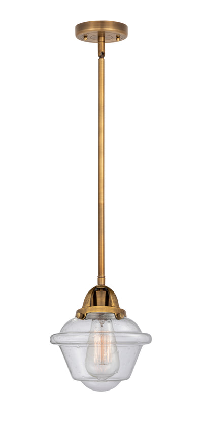 Nouveau 2 Mini Pendant Antique Copper Brass