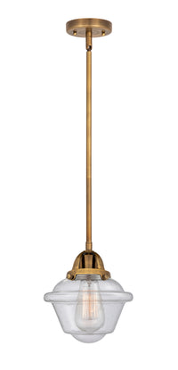 Nouveau 2 Mini Pendant Antique Copper Brass