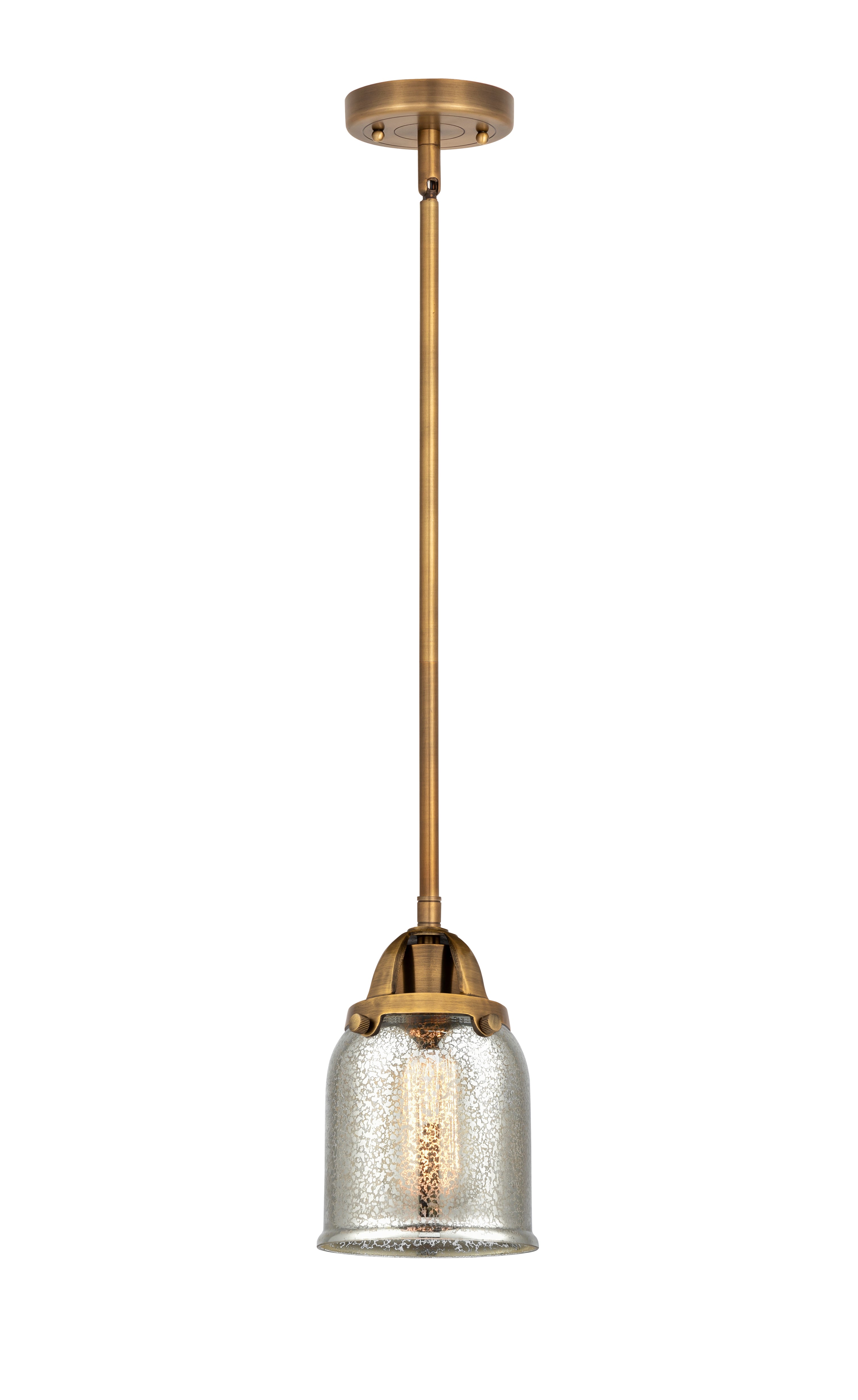 Nouveau 2 Mini Pendant Antique Copper Brass