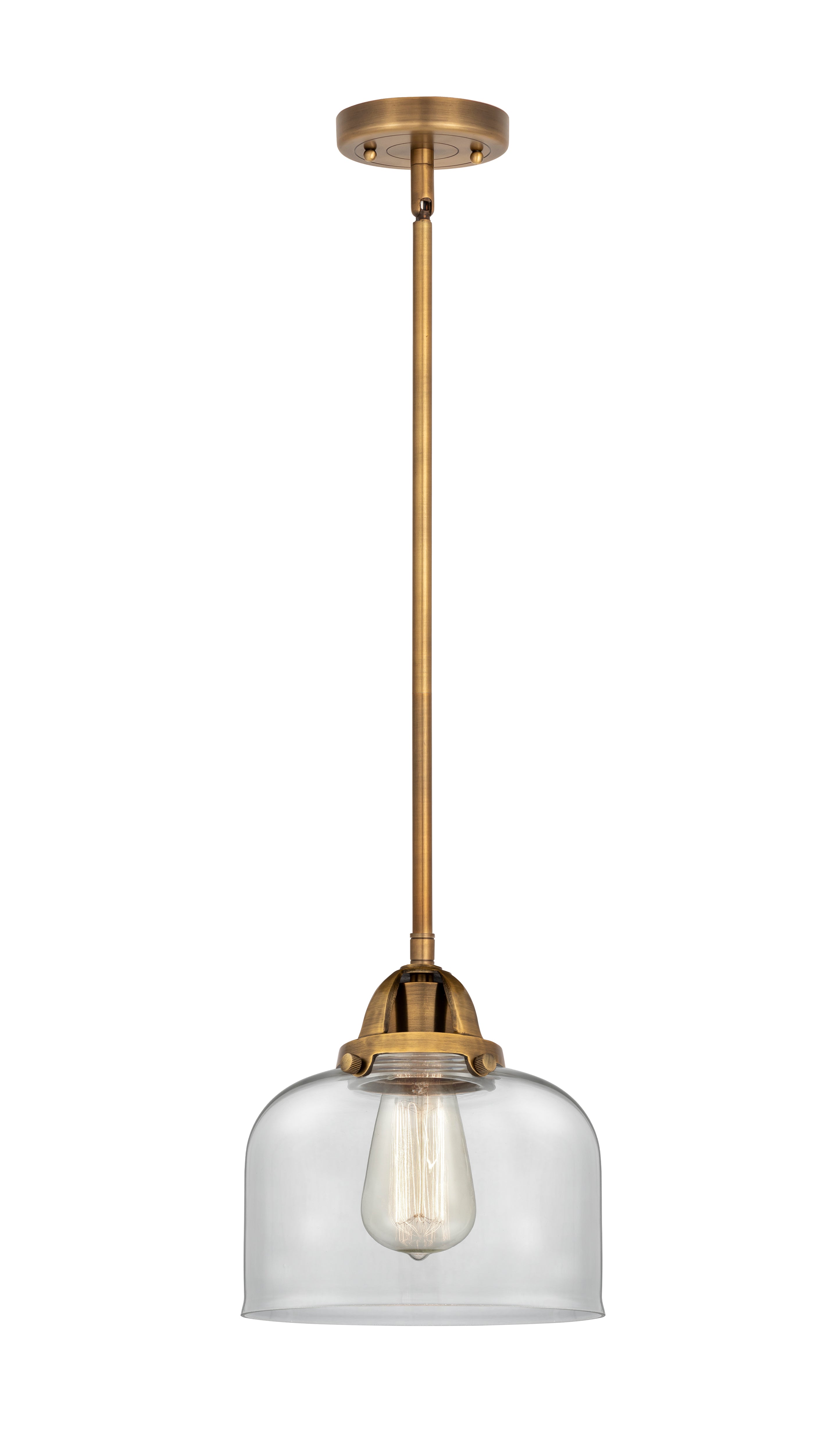 Nouveau 2 Mini Pendant Antique Copper Brass