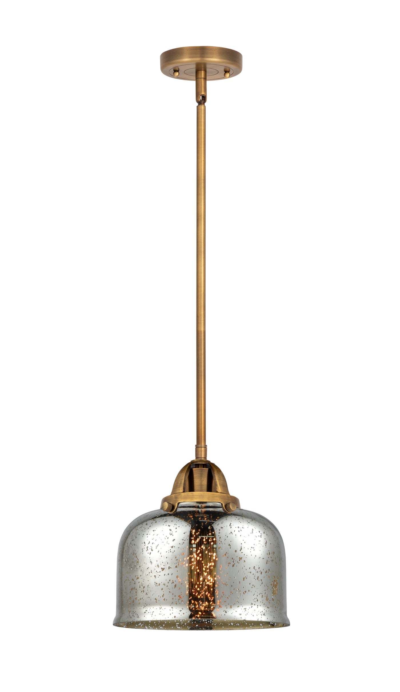 Nouveau 2 Mini Pendant Antique Copper Brass