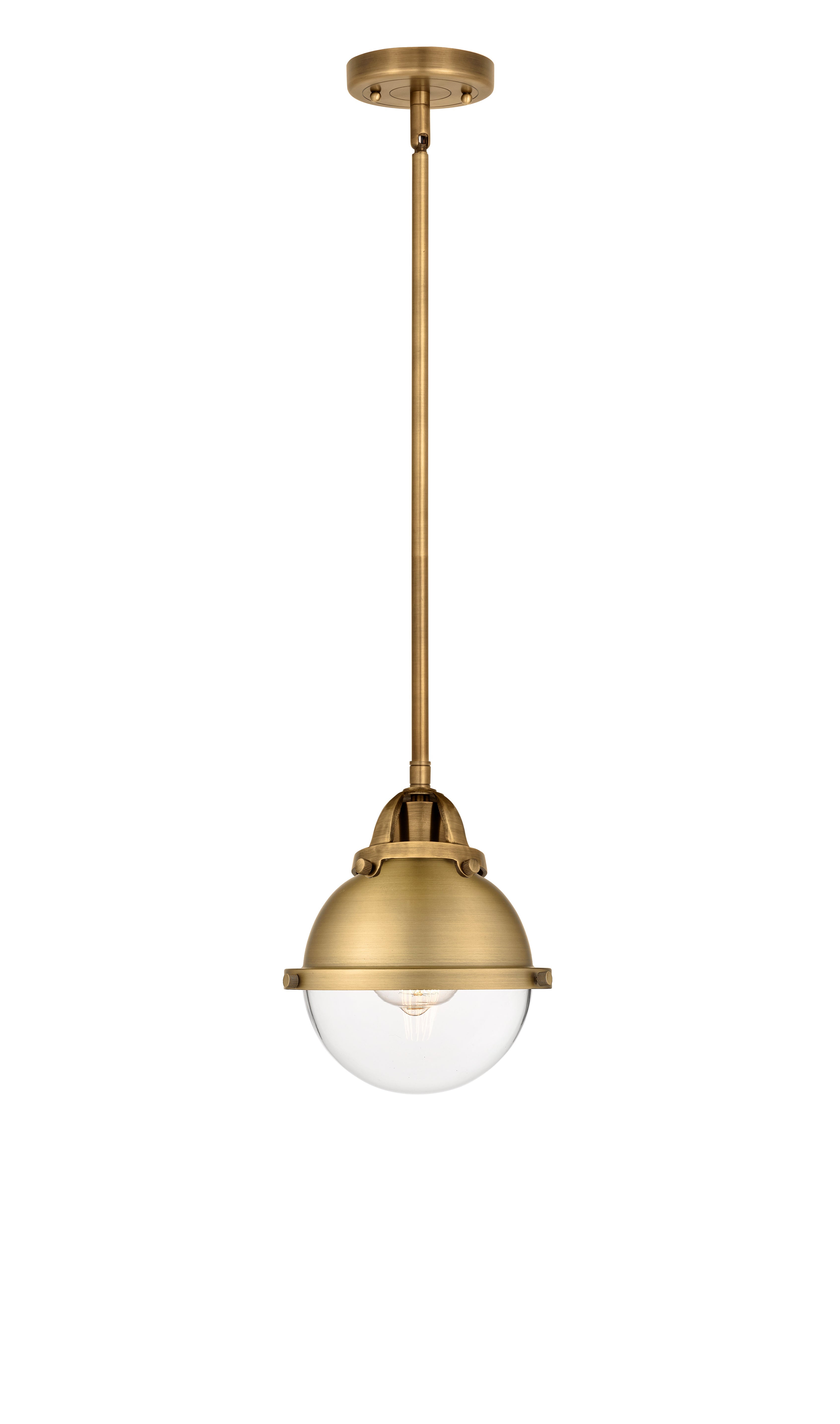 Nouveau 2 Mini Pendant Brushed Brass Finish