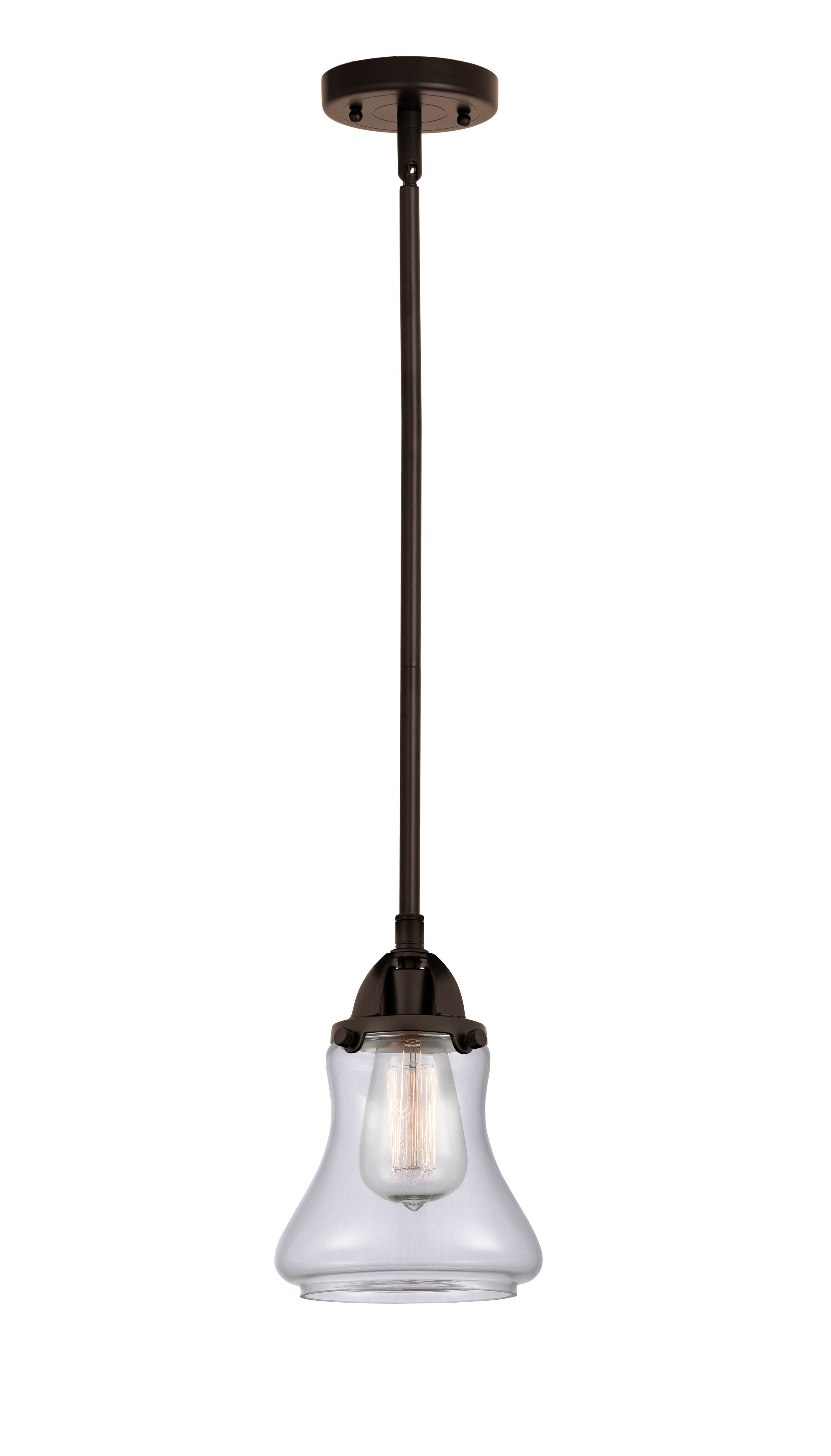 Nouveau 2 Mini Pendant Antique Copper Brass