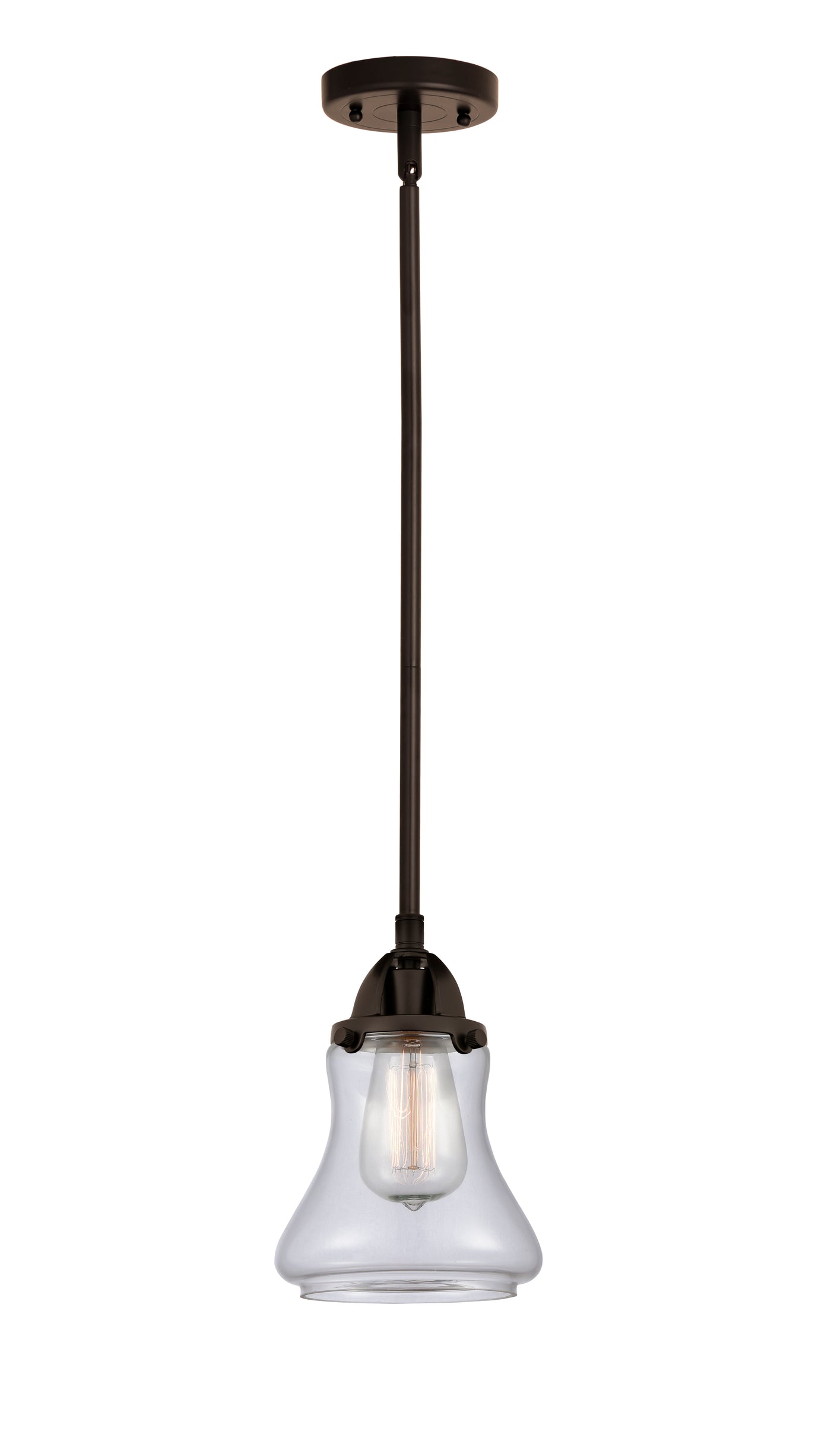 Nouveau 2 Mini Pendant Antique Copper Brass