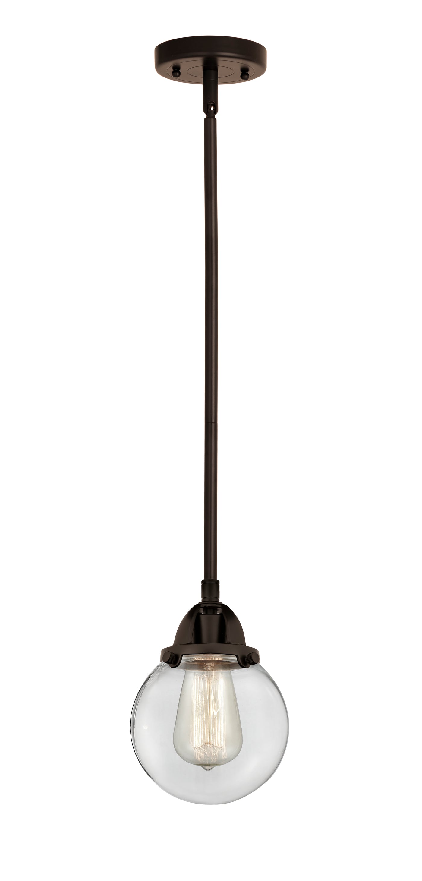 Nouveau 2 Mini Pendant Cast Brass Antique Copper