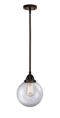 Nouveau 2 Mini Pendant Antique Copper Brass