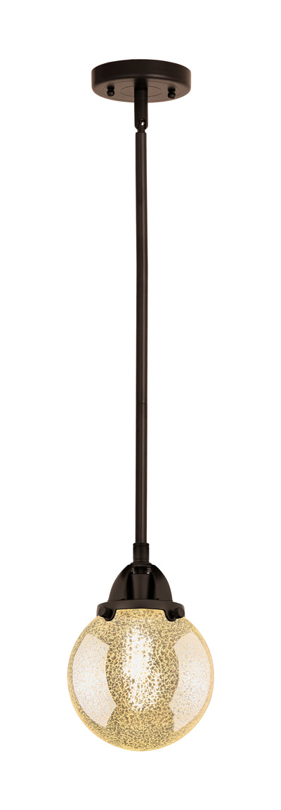 Nouveau 2 Mini Pendant Cast Brass Antique Copper