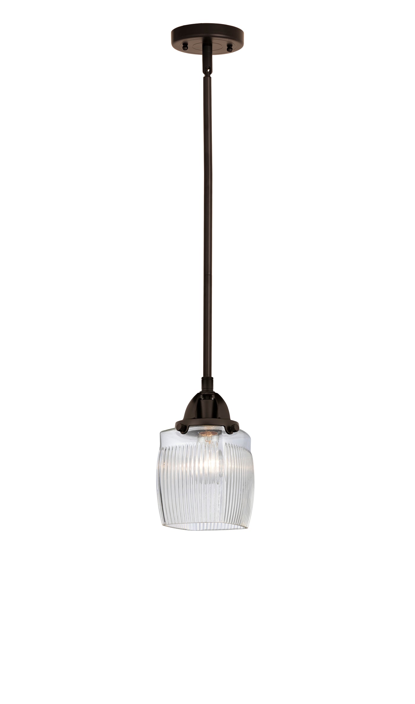 Nouveau 2 Mini Pendant Antique Copper Brass