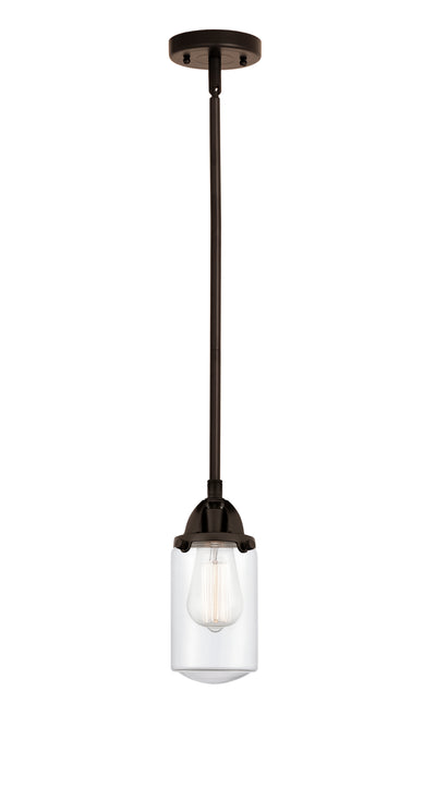 Nouveau 2 Mini Pendant Antique Copper Brass