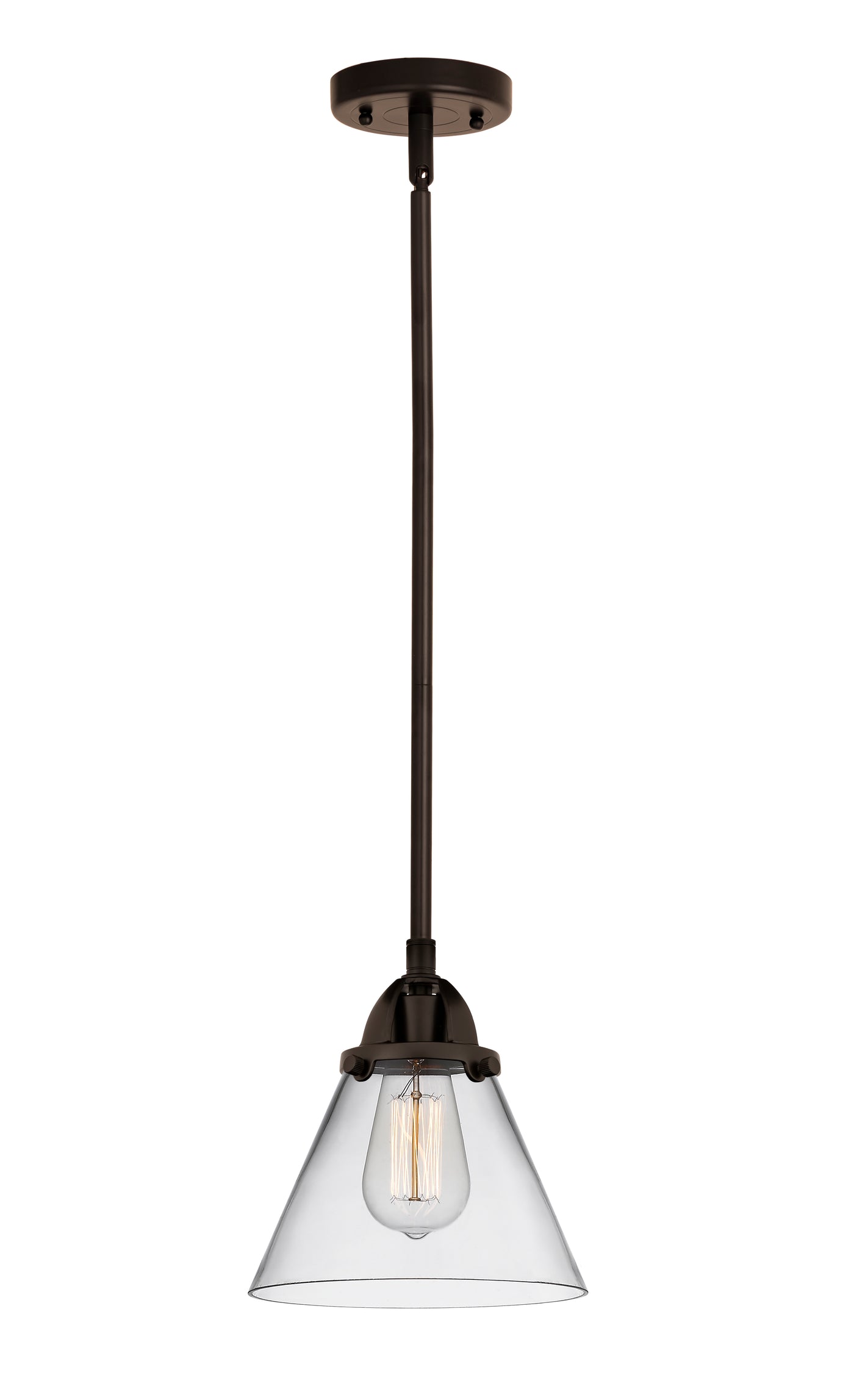 Nouveau 2 Mini Pendant Antique Copper Brass