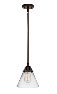 Nouveau 2 Mini Pendant Antique Copper Brass