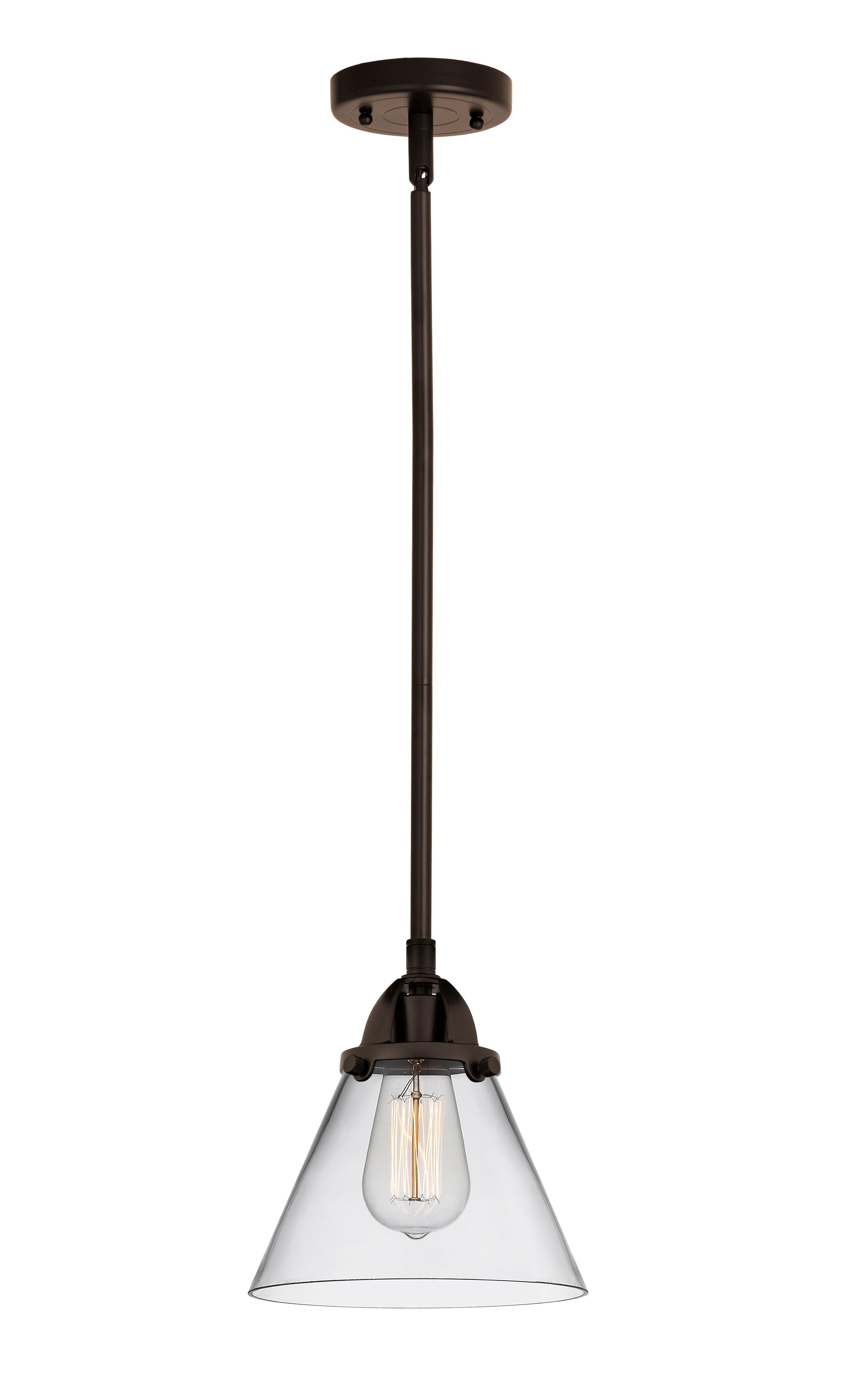 Nouveau 2 Mini Pendant Antique Copper Brass