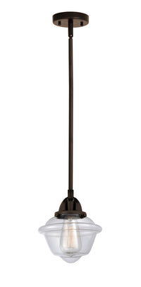 Nouveau 2 Mini Pendant Antique Copper Brass
